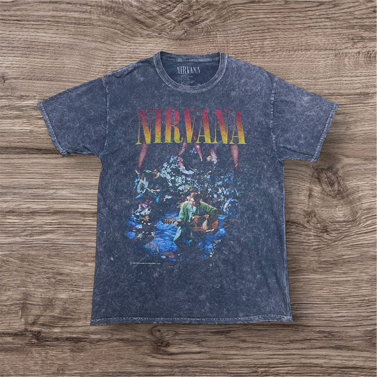 Nirvana Thrashed Faded Nirvana Kurt Cobain Vintage Tee Acid Wash Size US M / EU 48-50 / 2 - 1 Thumbnail