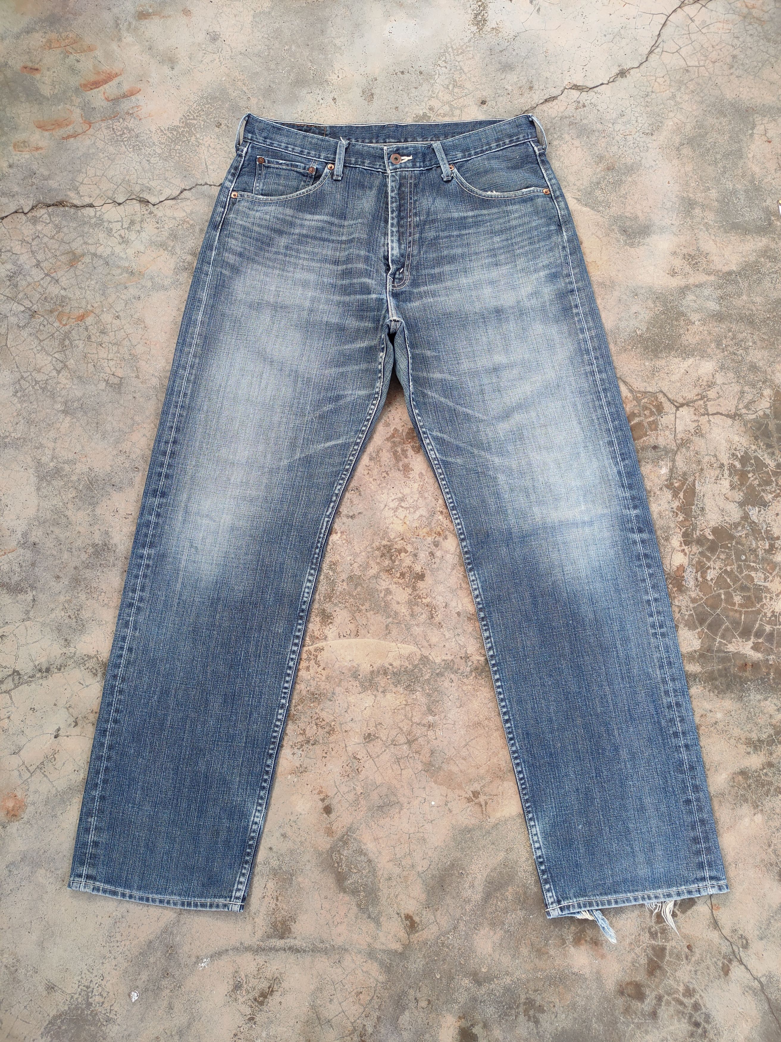 Levi's Vintage Clothing VINTAGE LEVI'S 503 FADED DISTRESSED JEAN DENIM PANTS Size US 36 / EU 52 - 2 Thumbnail