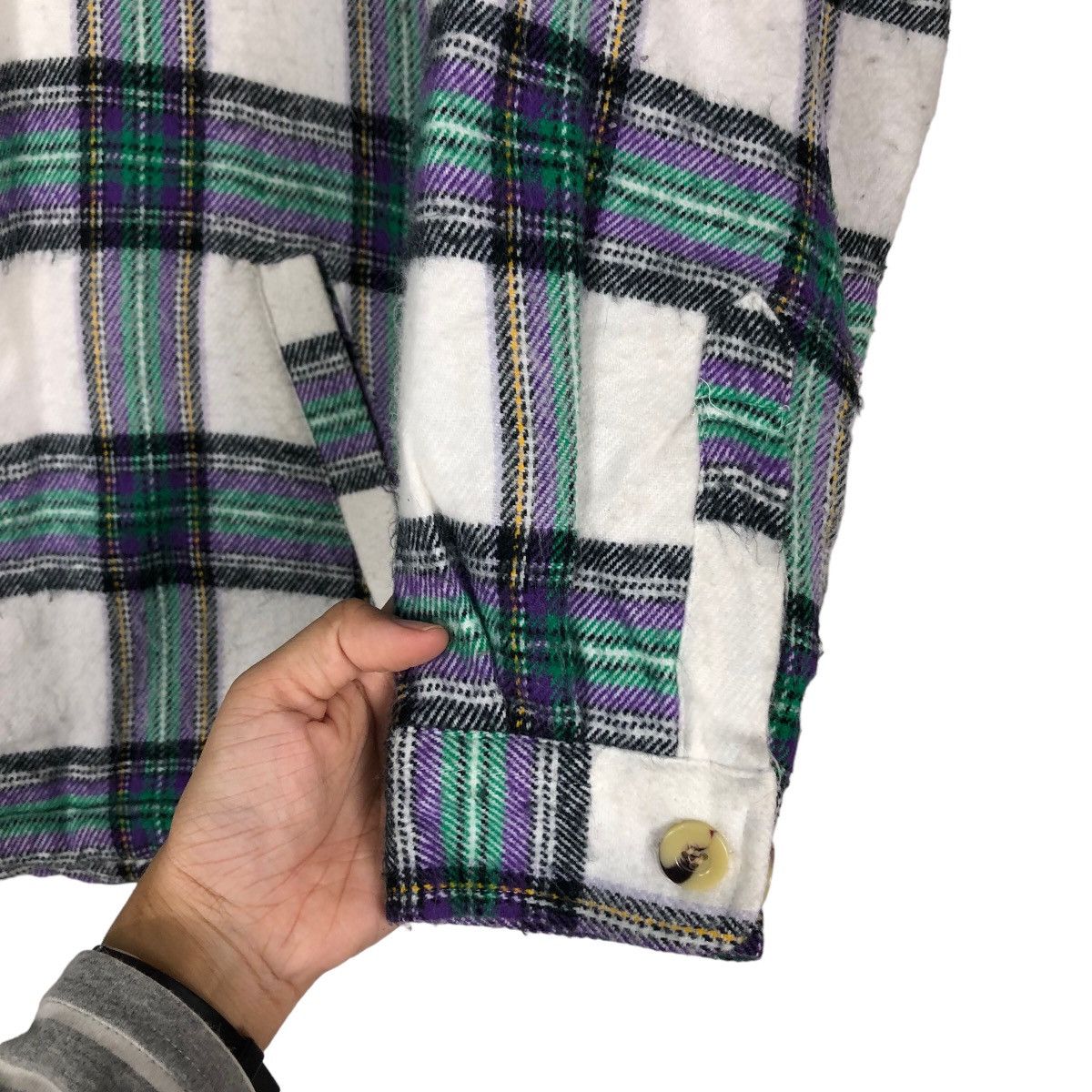 Japanese Brand 🔥Vintage Flannel Shirt Jacket Gresham Japan Tartan Checked Size US L / EU 52-54 / 3 - 15 Thumbnail