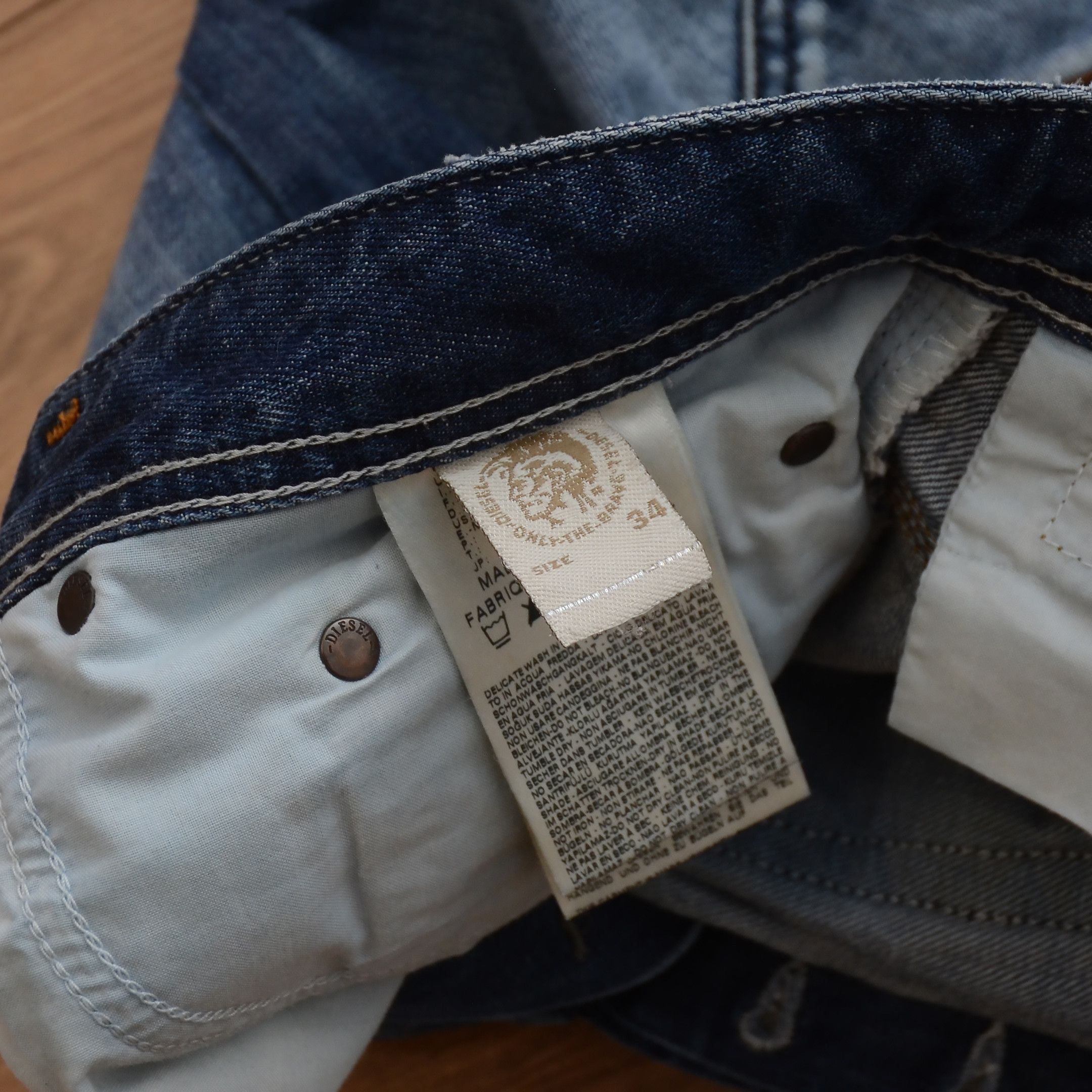 Diesel Diesel 3D Jeans Men W34 L30 Safado Straight Y2K Bootcut Size US 34 / EU 50 - 19 Thumbnail
