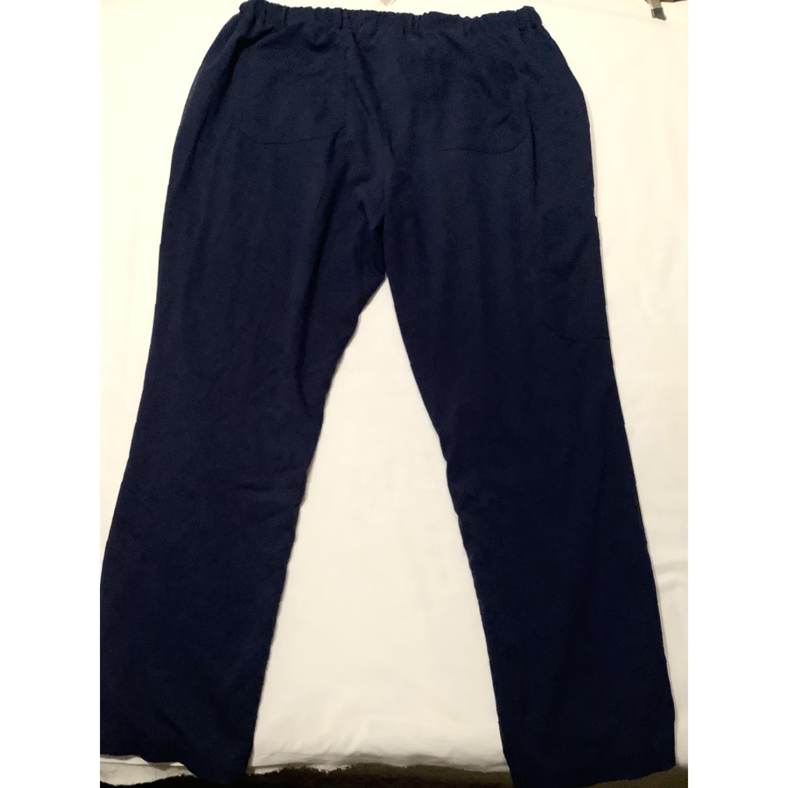 Koio Koi Pants Womens XL Blue Scrub Cargo Elastic Waist Drawstring Medical Workwear Size 40" / US 18 - 7 Thumbnail