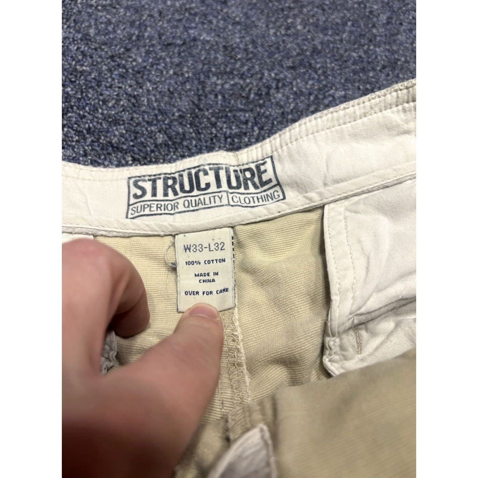 Thrasher VINTAGE Structure Pants Men 33X32 Brown Cargos Baggy Y2K Wide Skate Thrashed J6 Green Size US 33 - 2 Thumbnail