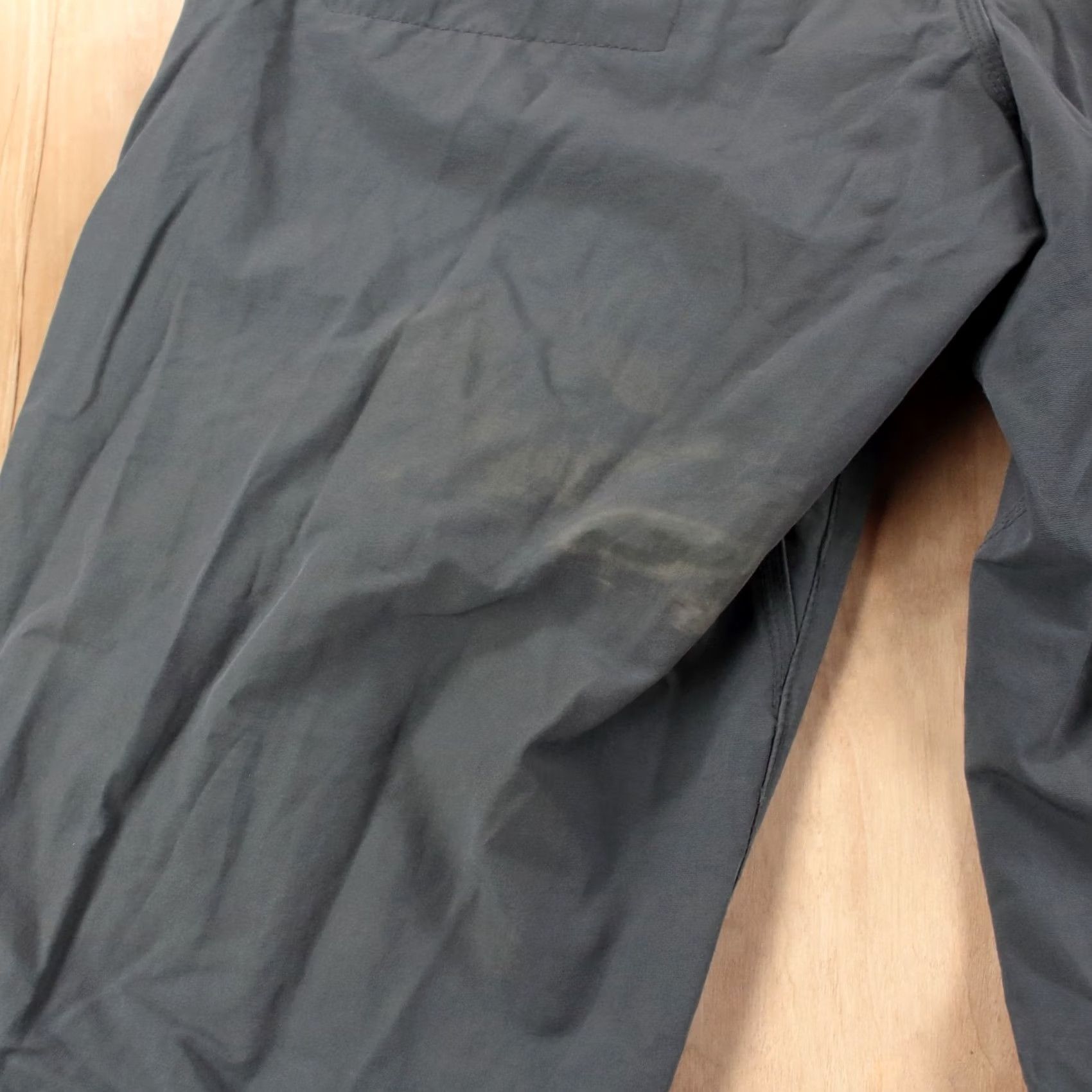 Vintage VTG Blurr Y2K Stretch Tech Pants MEDIUM Gray Cotton Blend Nylon Spandex Chino Pockets Lightweight Adjustable Waistband Mens 33in Inseam Size US 31 - 5 Thumbnail