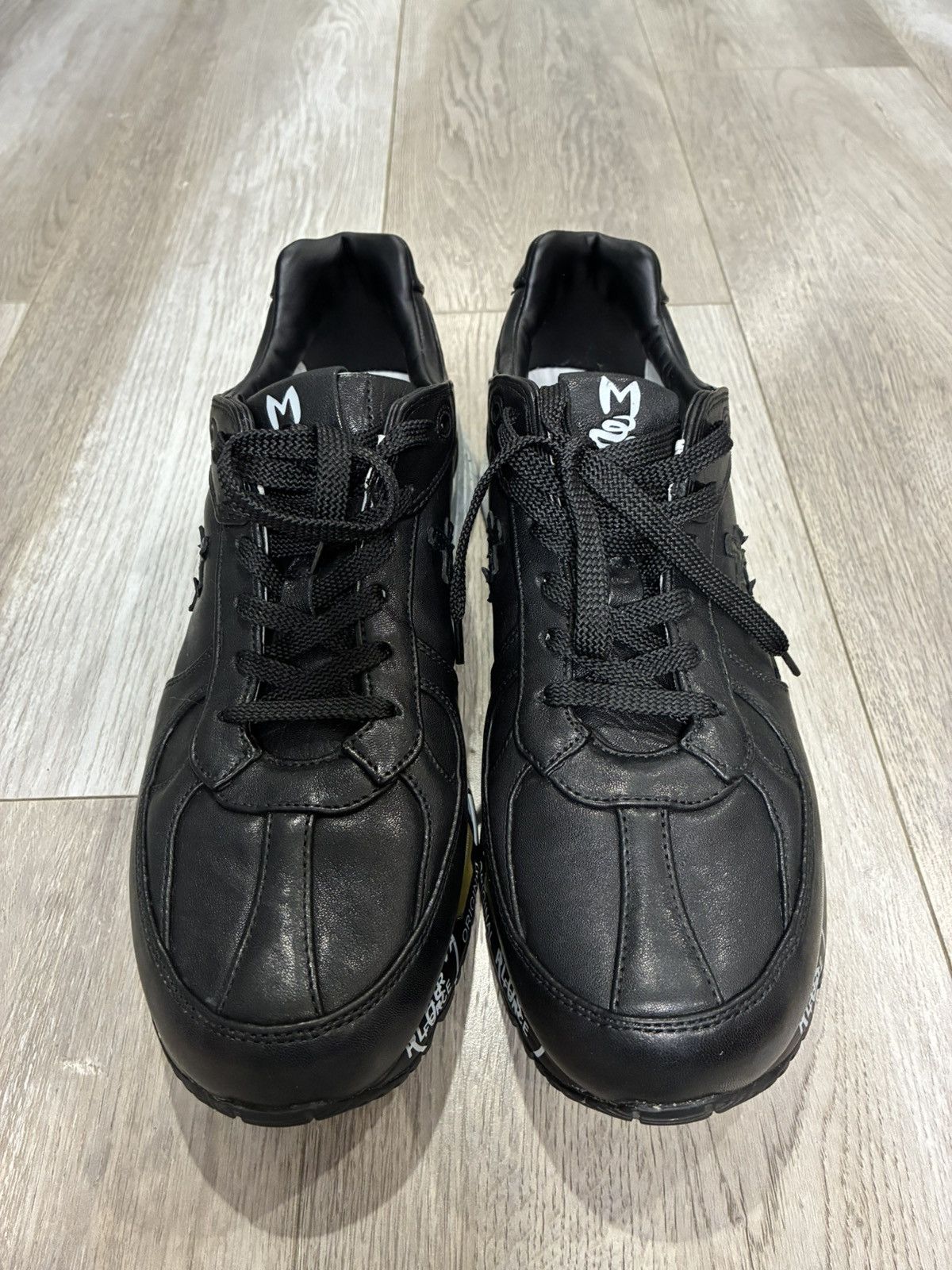 Premiata Premiata Mase 7083 Black Leather Sneackers Size US 10 / EU 43 - 2 Thumbnail