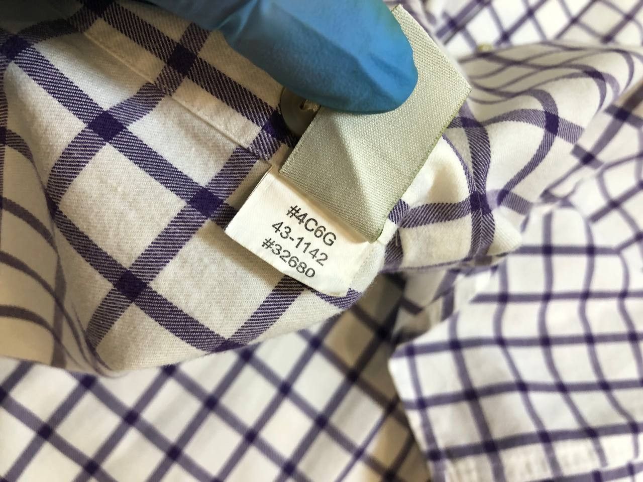 Orvis Orvis Purple Check Button Up Shirt – 100% Cotton Size US L / EU 52-54 / 3 - 4 Thumbnail