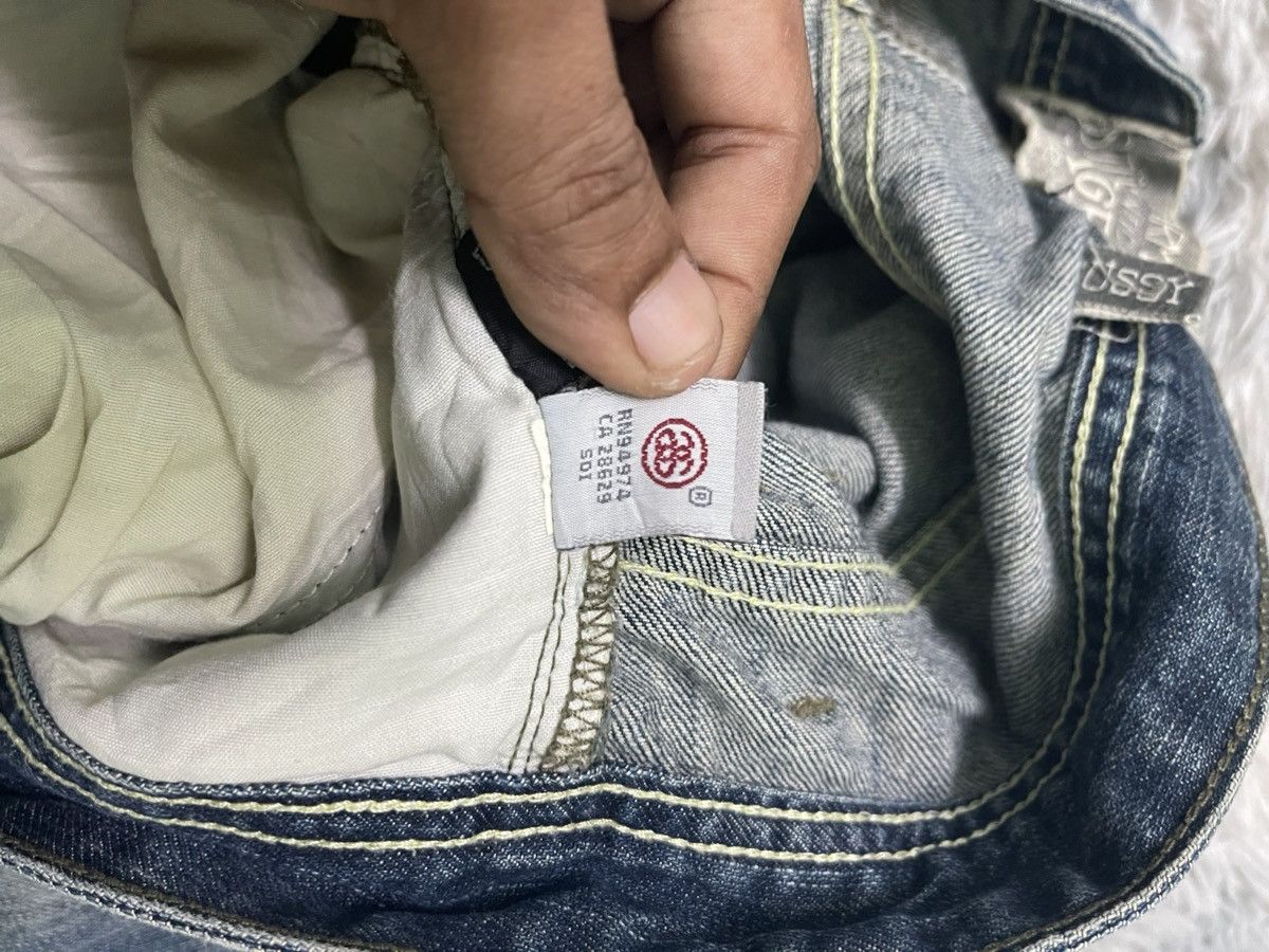 Stussy VINTAGE STUSSY BAGGY DENIM PANT RARE DESIGN Size US 35 - 17 Thumbnail