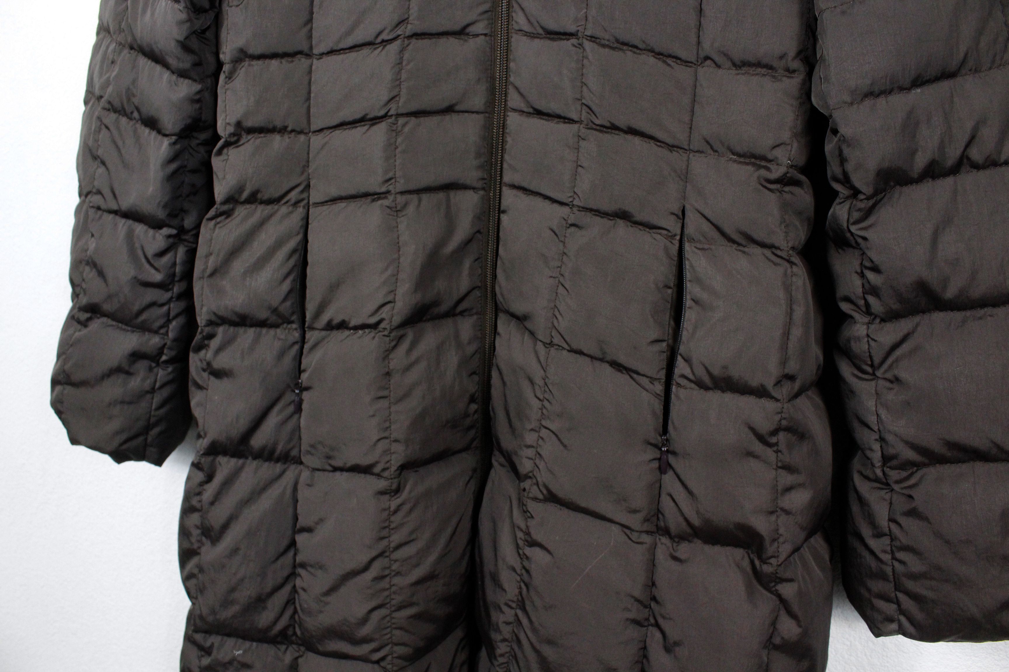 Moncler × Vintage Moncler Vintage Womens Quilted Brown Zip Coat Jacket 90s Size M / US 6-8 / IT 42-44 - 4 Thumbnail