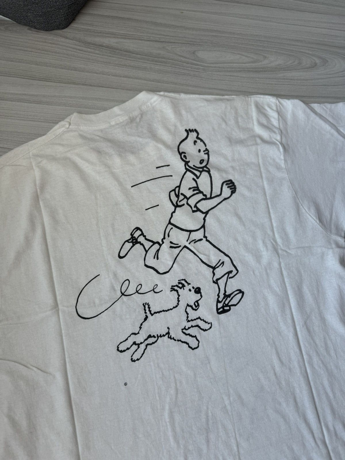 Cartoon Network 90s Vintage Tintin & Snowy Graphic Tee Classic Comics Size US XXL / EU 58 / 5 - 11 Thumbnail