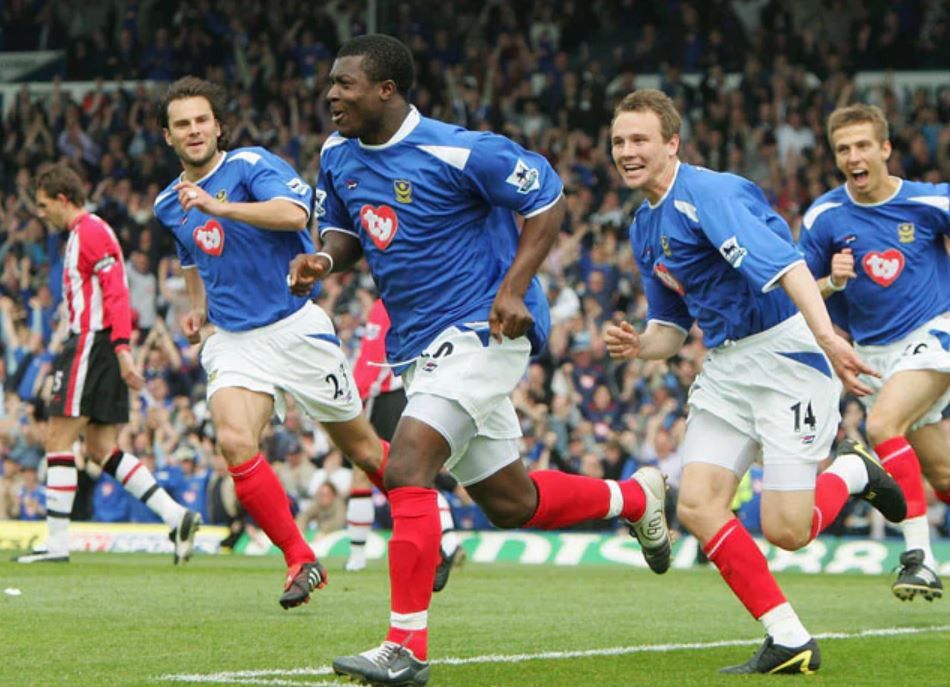 Pompeii PORTSMOUTH POMPEY 2004/2005 FOOTBALL HOME JERSEY #20 YAKUBU Size US XL / EU 56 / 4 - 16 Thumbnail