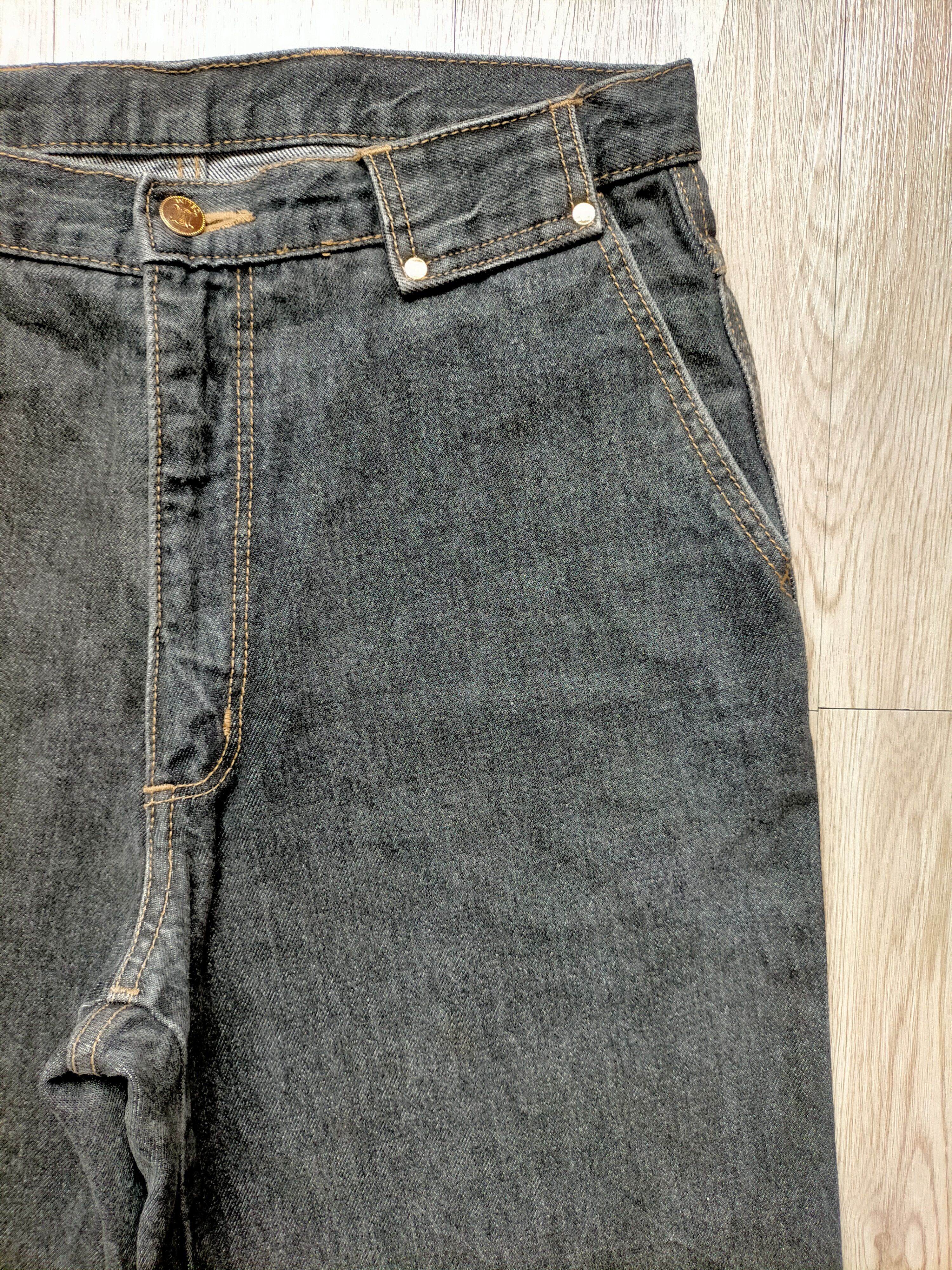 Celine 90s Celine Paris Black Denim Pants Size US 32 / EU 48 - 5 Thumbnail