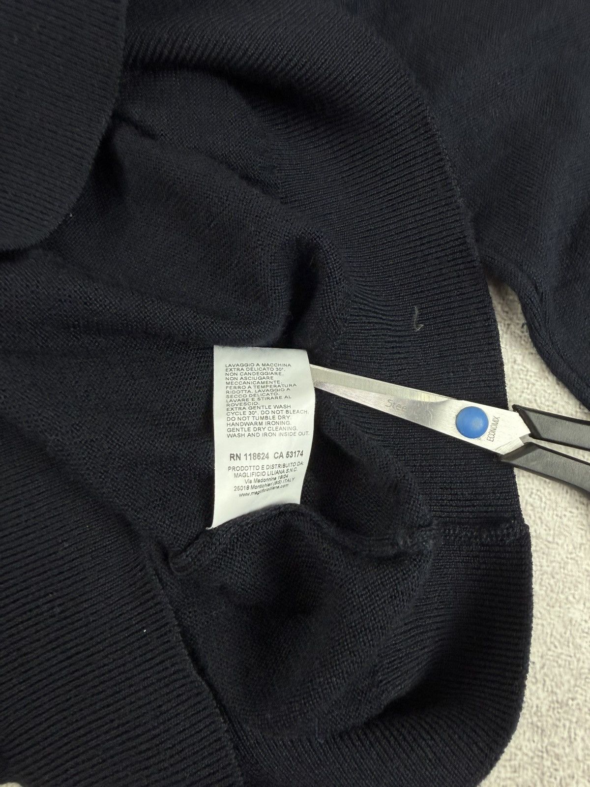 Other Montechiaro Wool Knit Sweater Navy Blue Men’s Size 52 Size US L / EU 52-54 / 3 - 9 Thumbnail