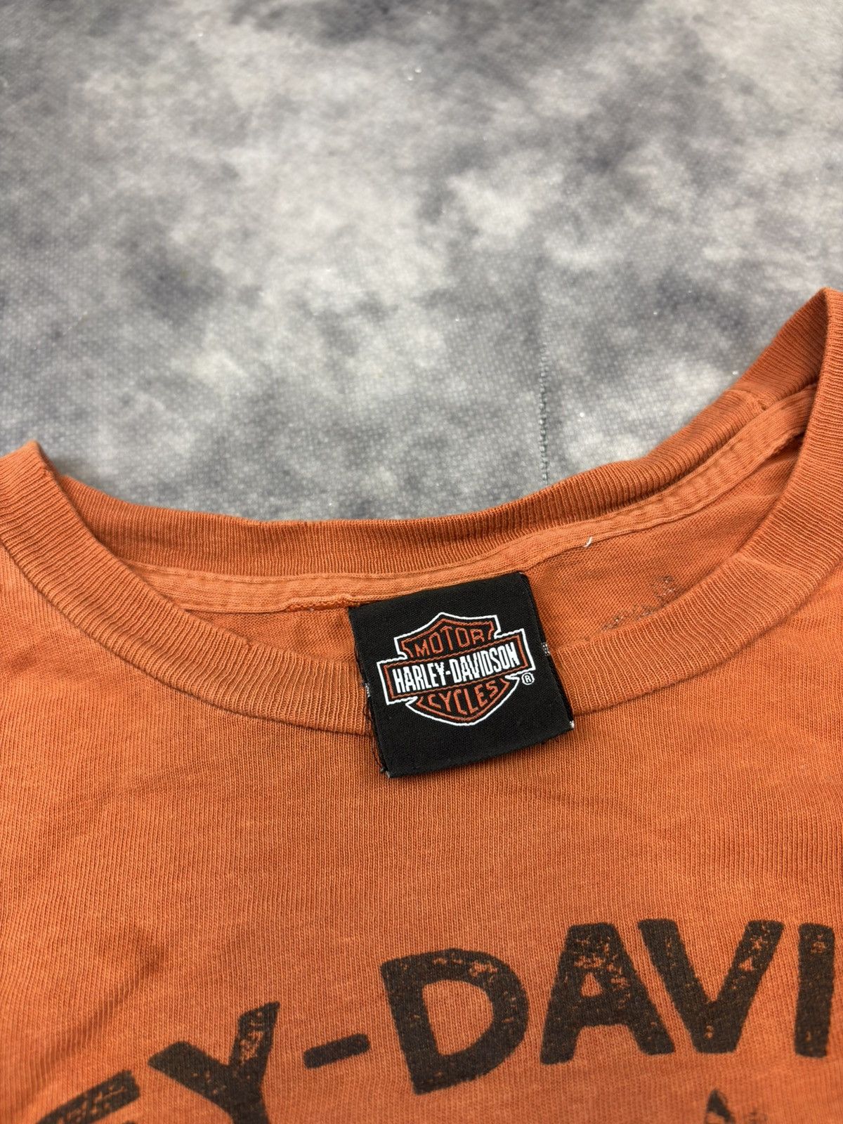Harley Davidson × Vintage Vintage Harley Davidson T shirt DISTRESSED Streetwear USA Size US XL / EU 56 / 4 - 6 Thumbnail