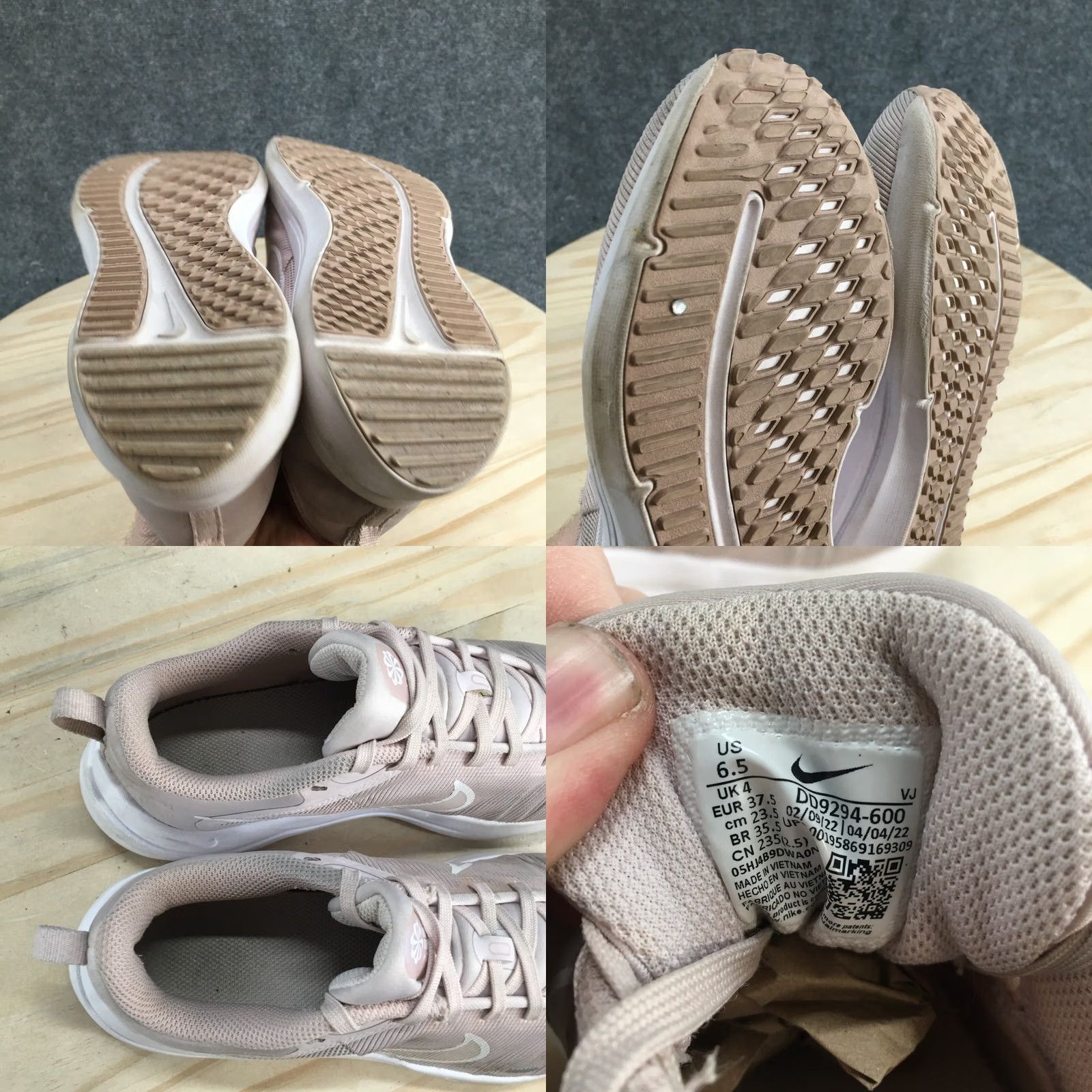 Nike Nike Womens Sneaker 6.5 Pink Downshifter 12 Athletic Running Laced Up DD9294 Size US 7 / IT 37 - 9 Thumbnail