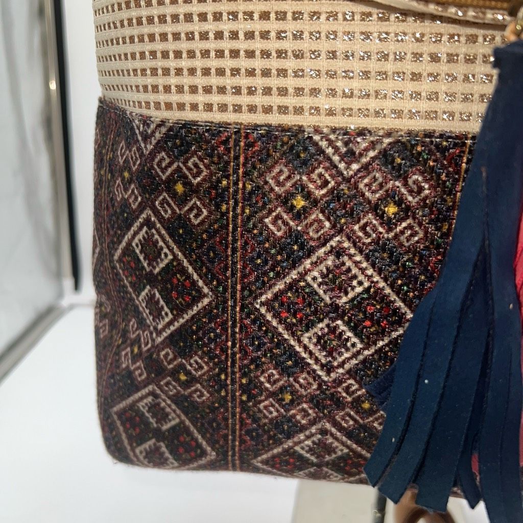 Other Boho Tassel And Gold Thread weaved Sling/Backpack Size ONE SIZE - 6 Thumbnail
