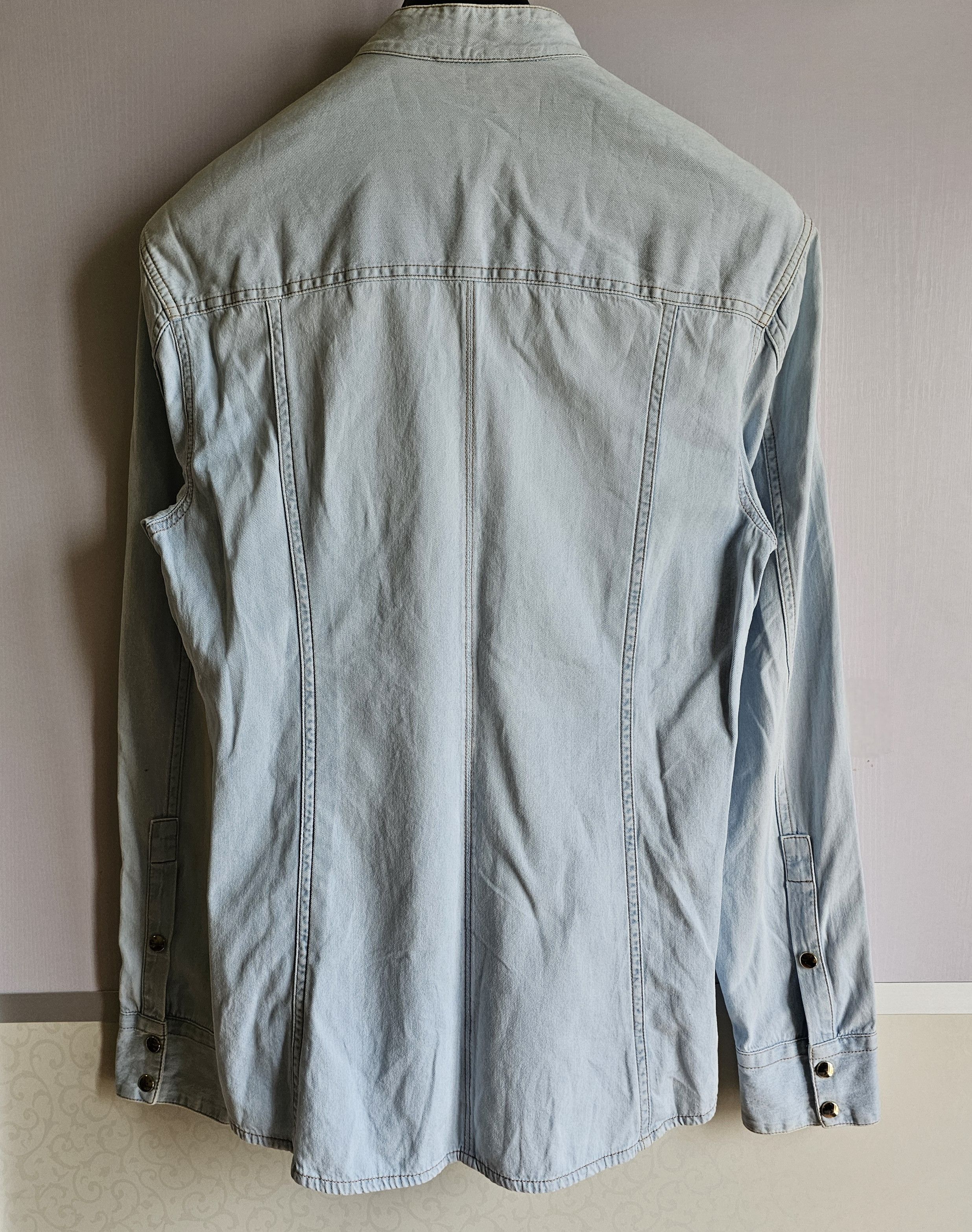 Balmain Balmain Men's Denim Shirt Size like M Size US M / EU 48-50 / 2 - 5 Thumbnail