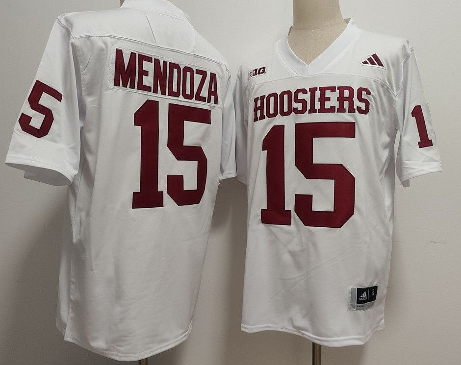 Indiana Hoosiers 15 Fernando Mendoza White Jersey