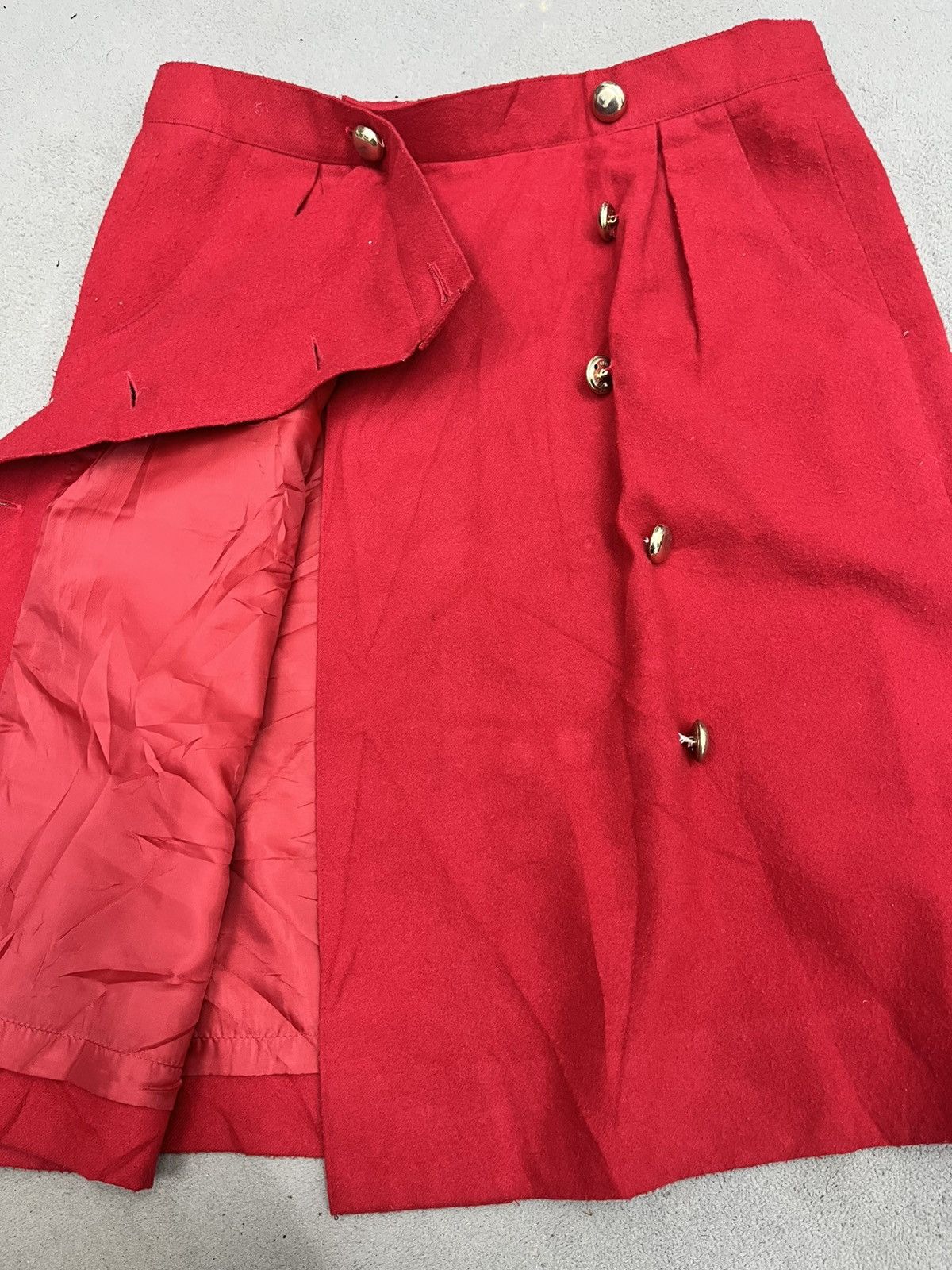 Designer × Japanese Brand × Mademoiselle Non Non ARCHIVE🔥LUCE BY MADEMOISELLE BUTTON SKIRT Size 28" / US 6 / IT 42 - 14 Thumbnail