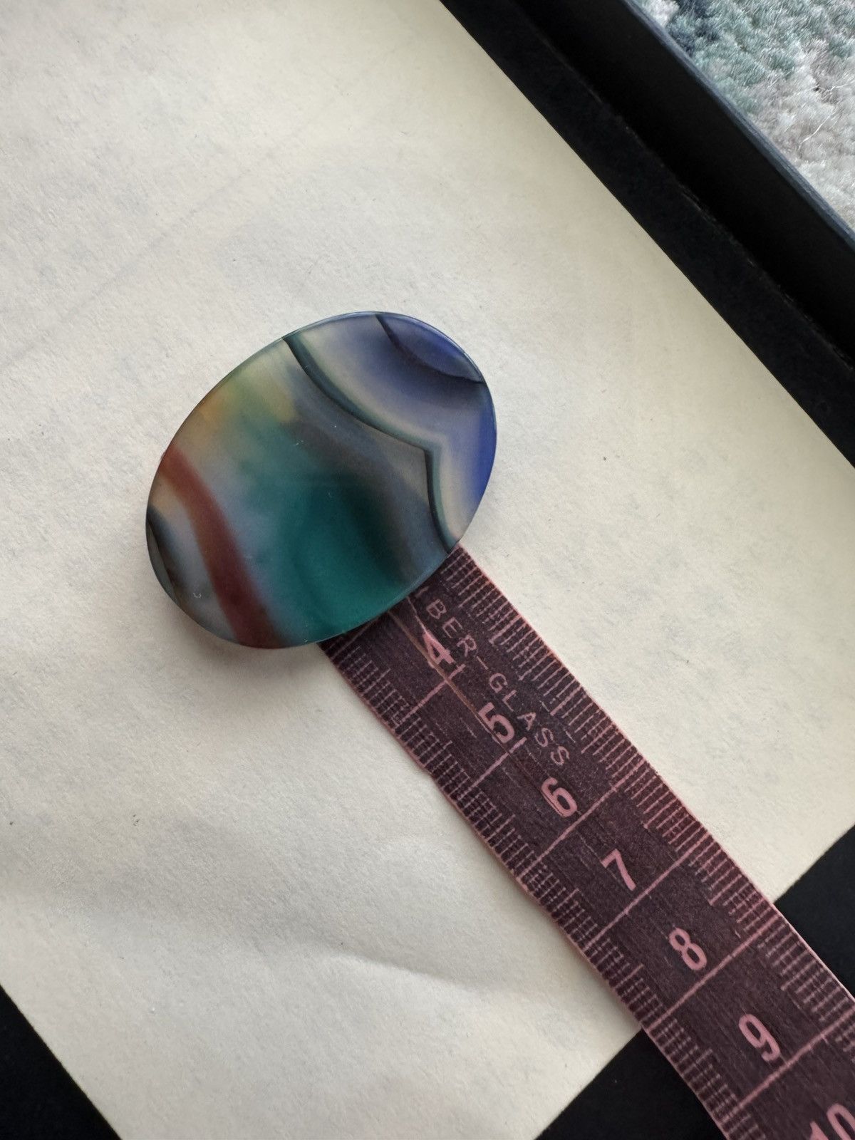Jewelry × Vintage JAPAN ORIGIN 9.86crt PAINTED AGATE Size ONE SIZE - 8 Thumbnail