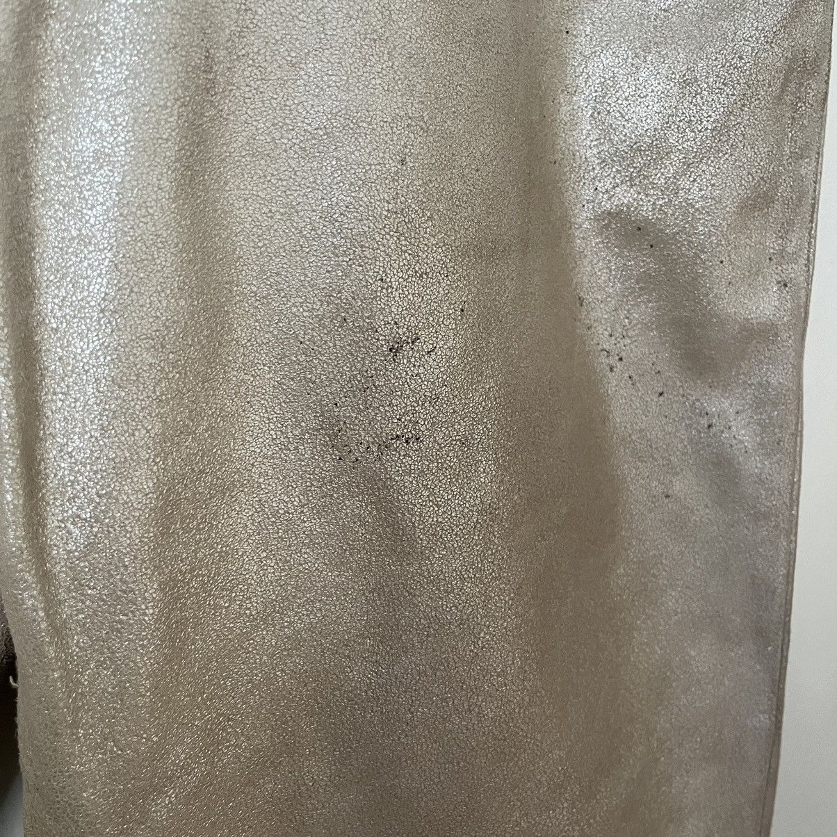 Express Vintage Express World Brand Champagne Leather Pant Size US 31 - 5 Thumbnail