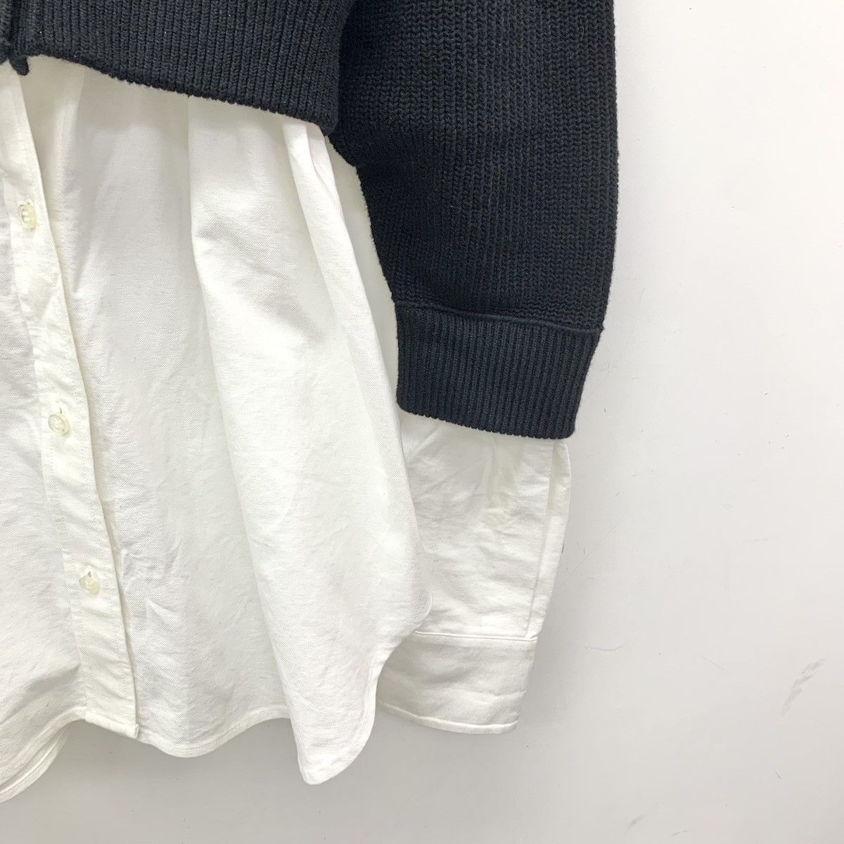 Alexander Wang Alexander Wang Long Sleeve Shirt Spliced Cardigan Coat K26WX Size XS / US 0-2 / IT 36-38 - 4 Thumbnail