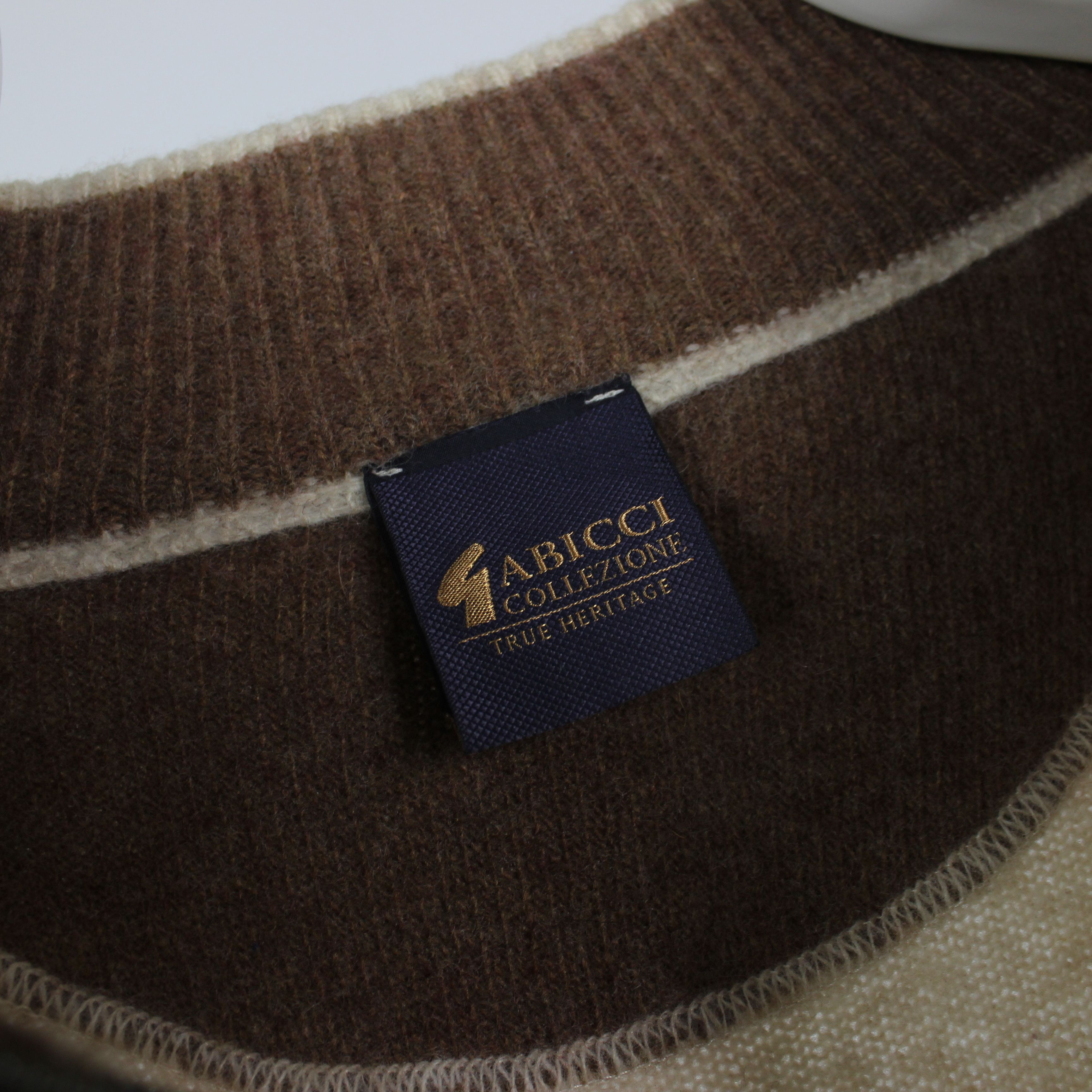 Gabicci Gabicci zip sweater beige pure wool Collezione True L XL Size US XL / EU 56 / 4 - 8 Thumbnail