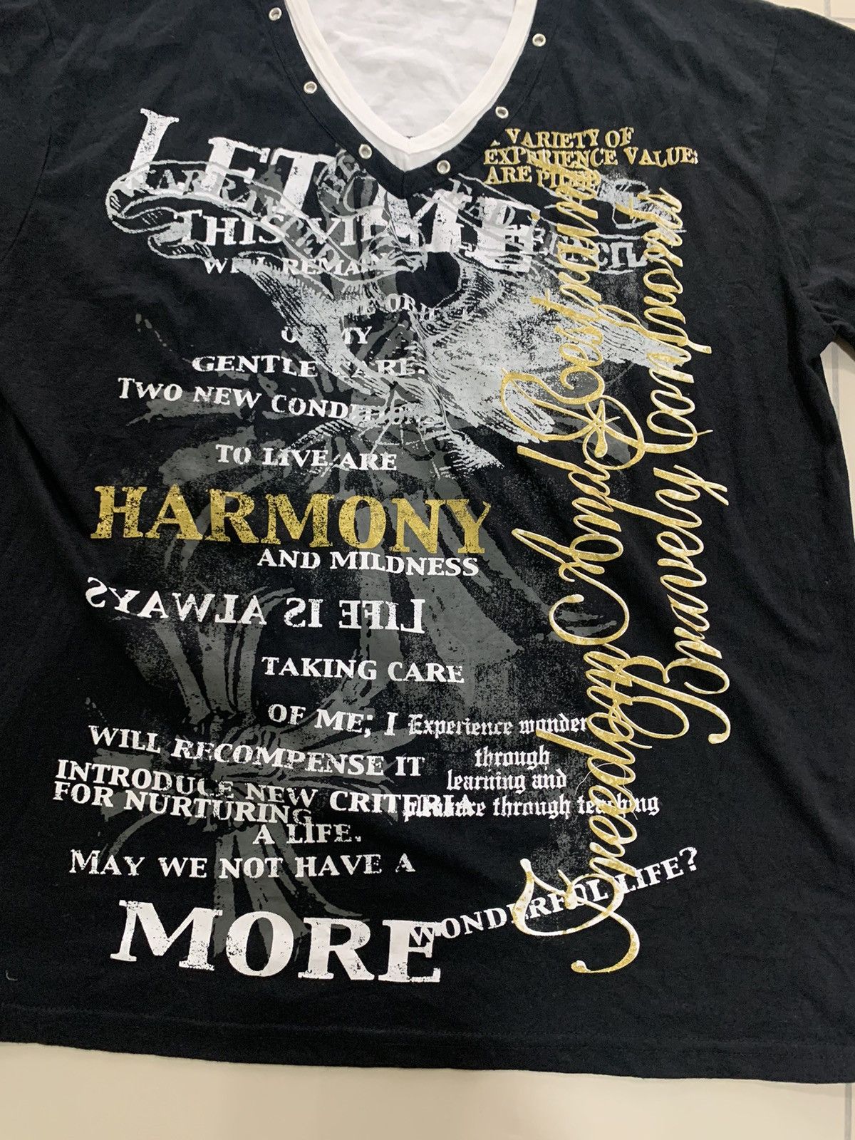 If Six Was Nine ‼️TIMESTEP SHIRT PUNK POEM SKULL JAPANESE Size US XL / EU 56 / 4 - 3 Thumbnail