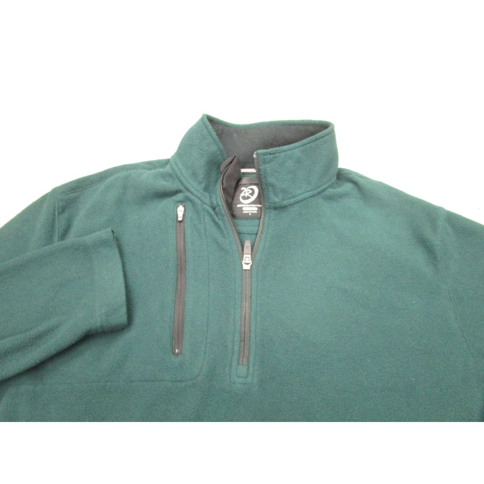 Vintage Zero Restriction Mens Sweater L Green Fleece Mock Neck 1/4 Zip Pullover Adult Large Green 1/4 Zip Pullover Mens Size US L / EU 52-54 / 3 - 3 Thumbnail