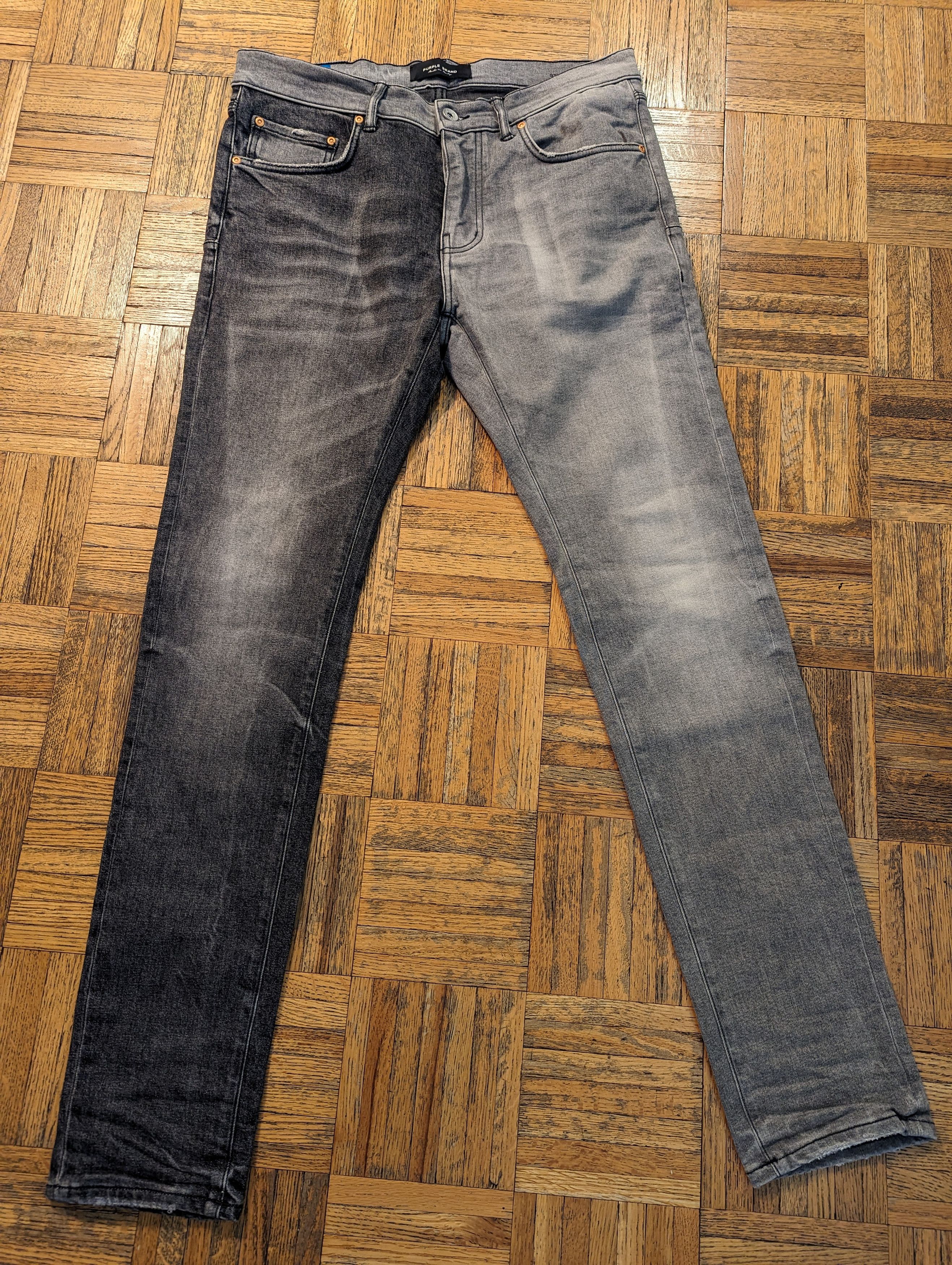 image of Purple Jeans, Made In Italy in Black, Men's (Size 34)