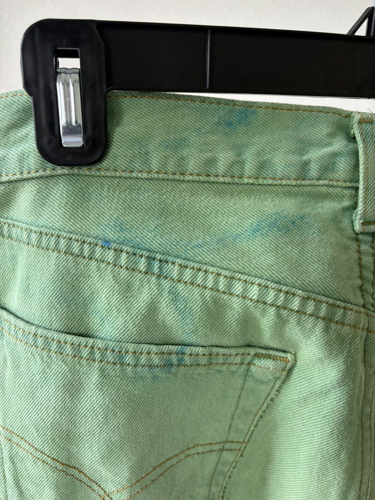 Levi's 501 Made In Spain Green 90’s Size US 32 / EU 48 - 7 Thumbnail