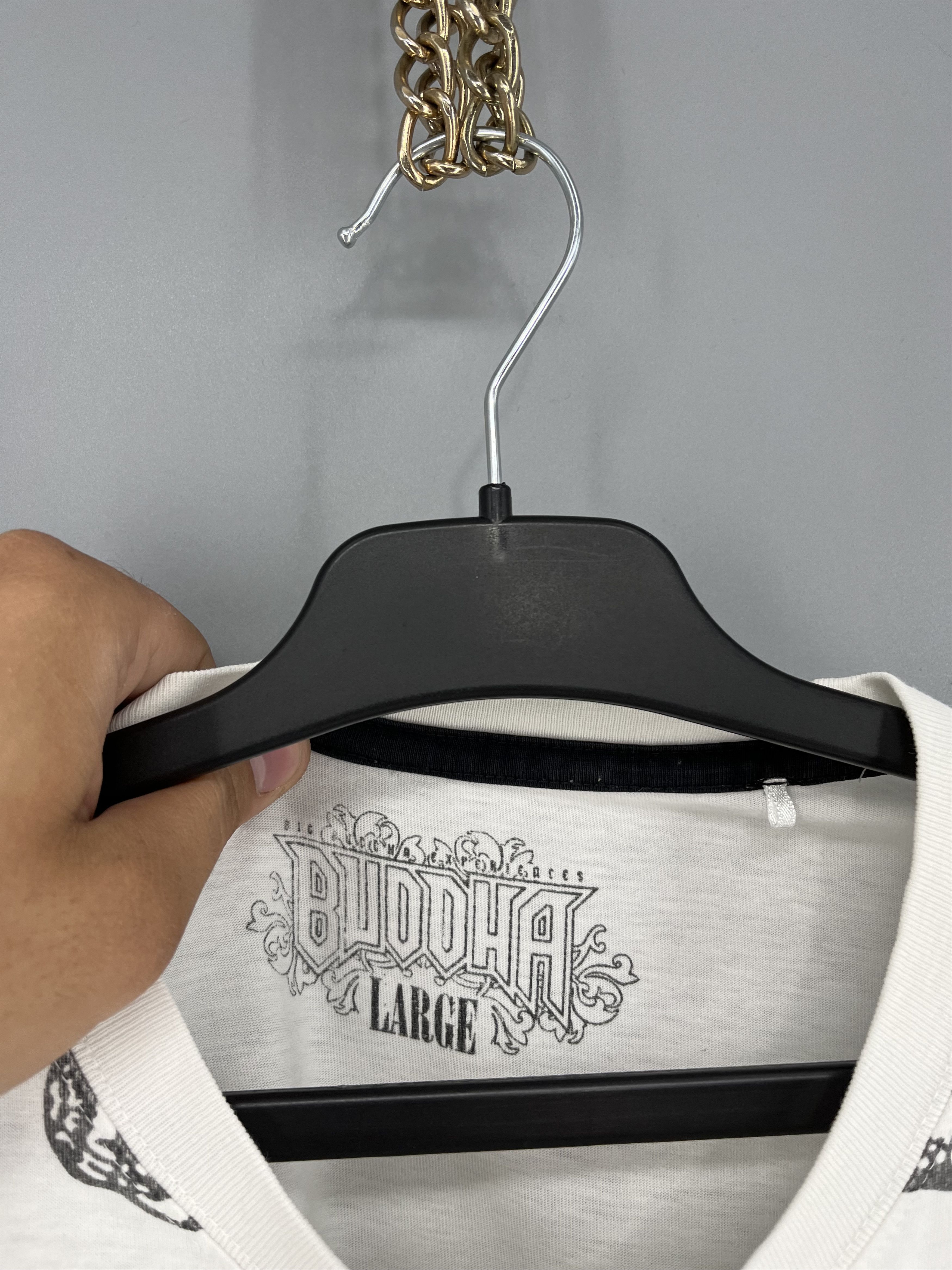 Vintage Vintage Big Buddha Skull Affliction Style Cyber-Y2K Tee Size US L / EU 52-54 / 3 - 7 Thumbnail