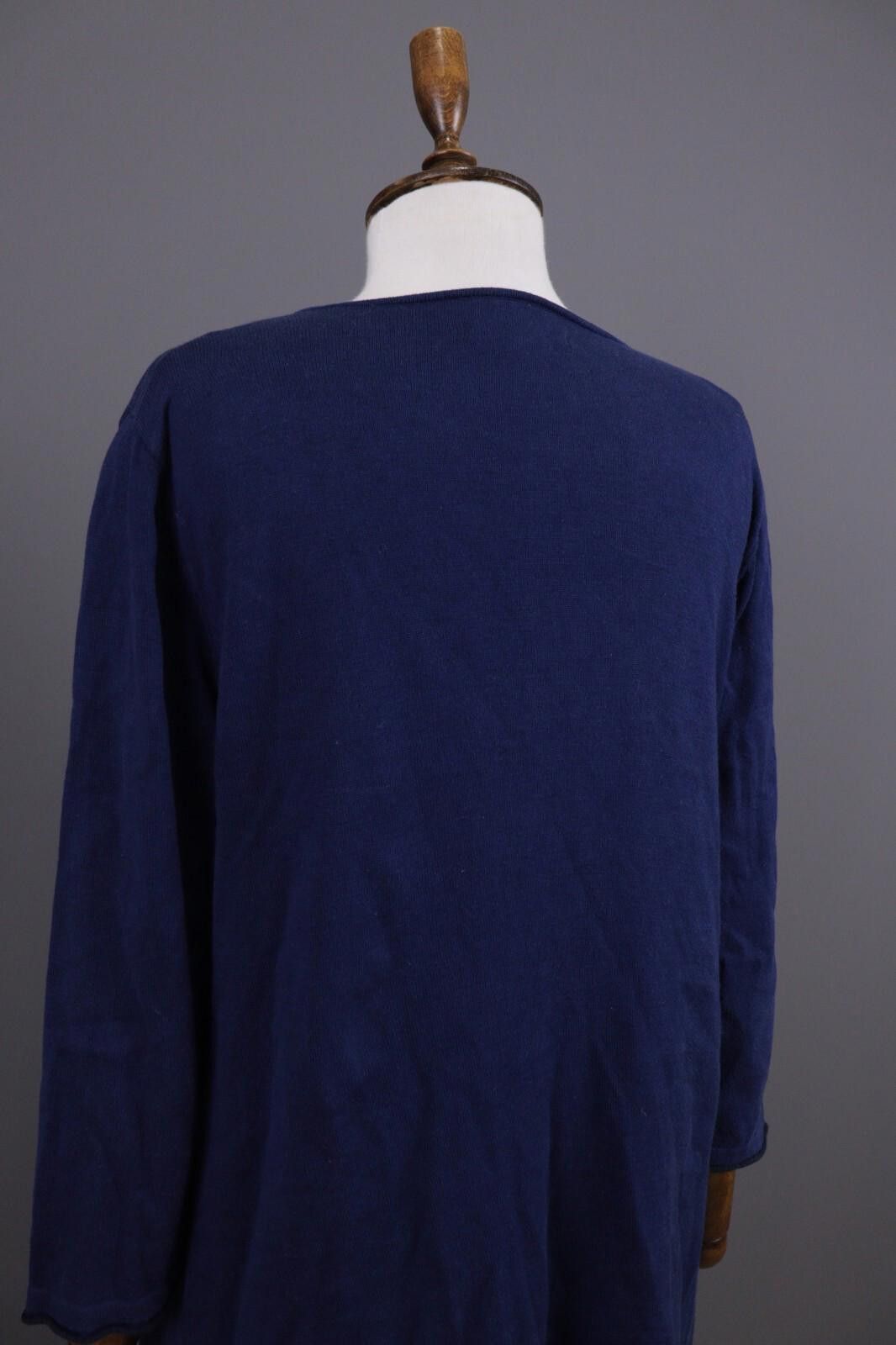 Designer Gudrun Sjoden Blue Long Sleeve V-Neck A-Line Dress Size M Size M / US 6-8 / IT 42-44 - 12 Thumbnail