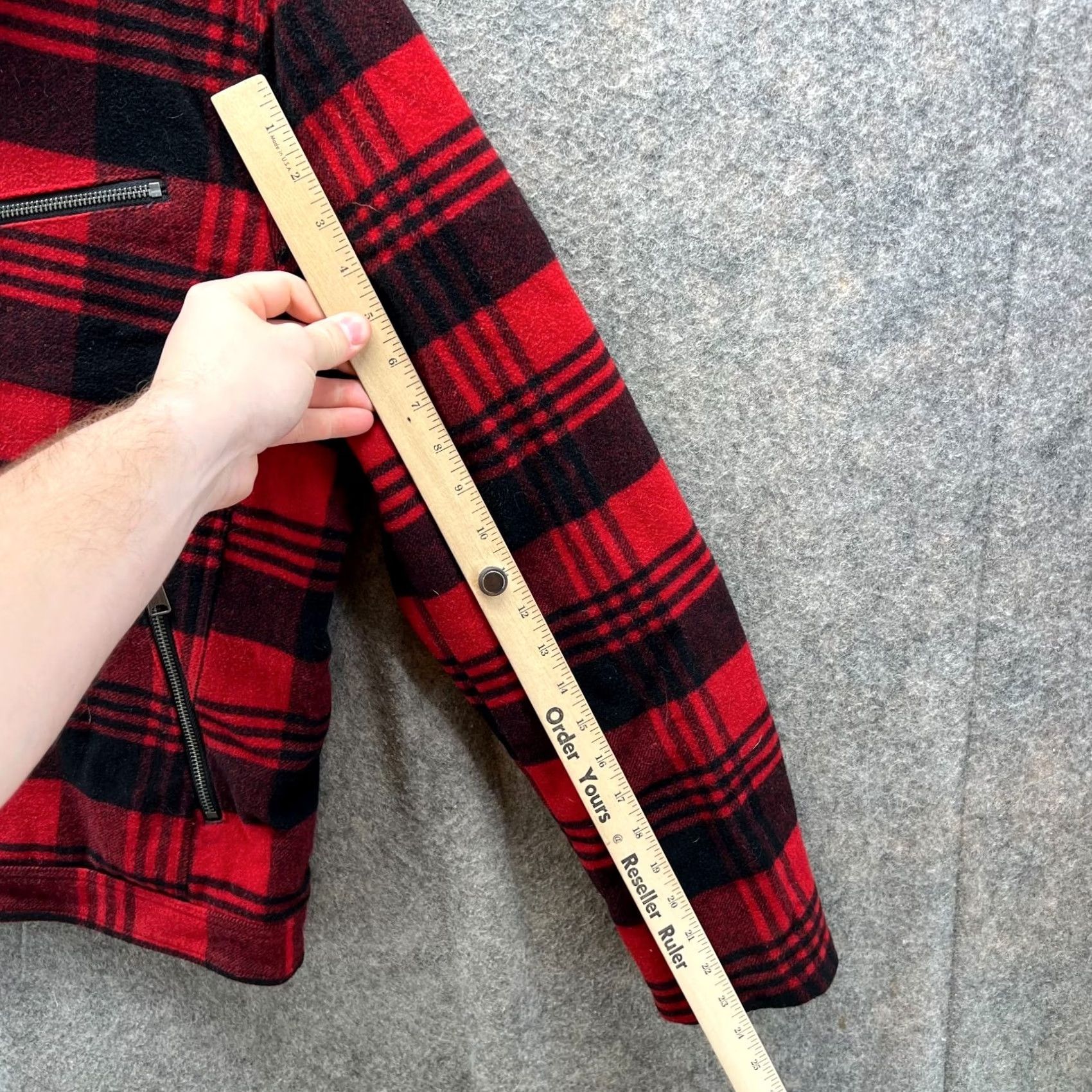 Lucky Brand Lucky Brand Jacket Men Medium Red Full Zip Plaid Sherpa Wool Fleece Logo Striped Vintage: No Regular Size M Autumn Winter Spring Fall Casual Mens Size US M / EU 48-50 / 2 - 2 Thumbnail