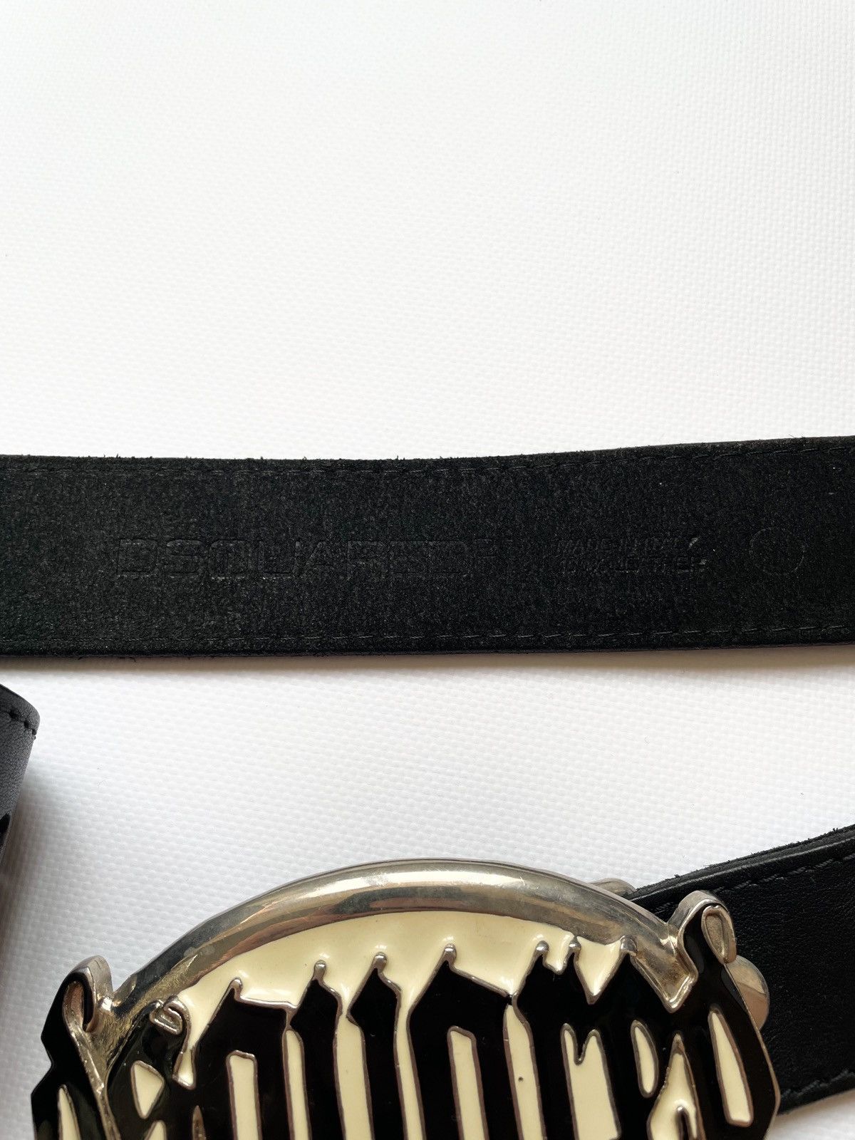 Dsquared2 × Japanese Brand Dsquared belt avantgarde buckle logo Gothic Spell out Size ONE SIZE - 8 Thumbnail