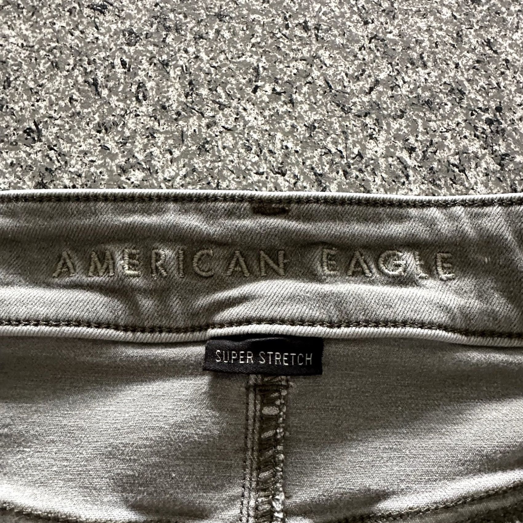 American Eagle Outfitters American Eagle Outfitters Jeans Womens 8 R 28x27 Super High Rise Jegging Slim Stretch Green Denim Jeans Womens 8 Jeans Size 28" / US 6 / IT 42 - 2 Thumbnail