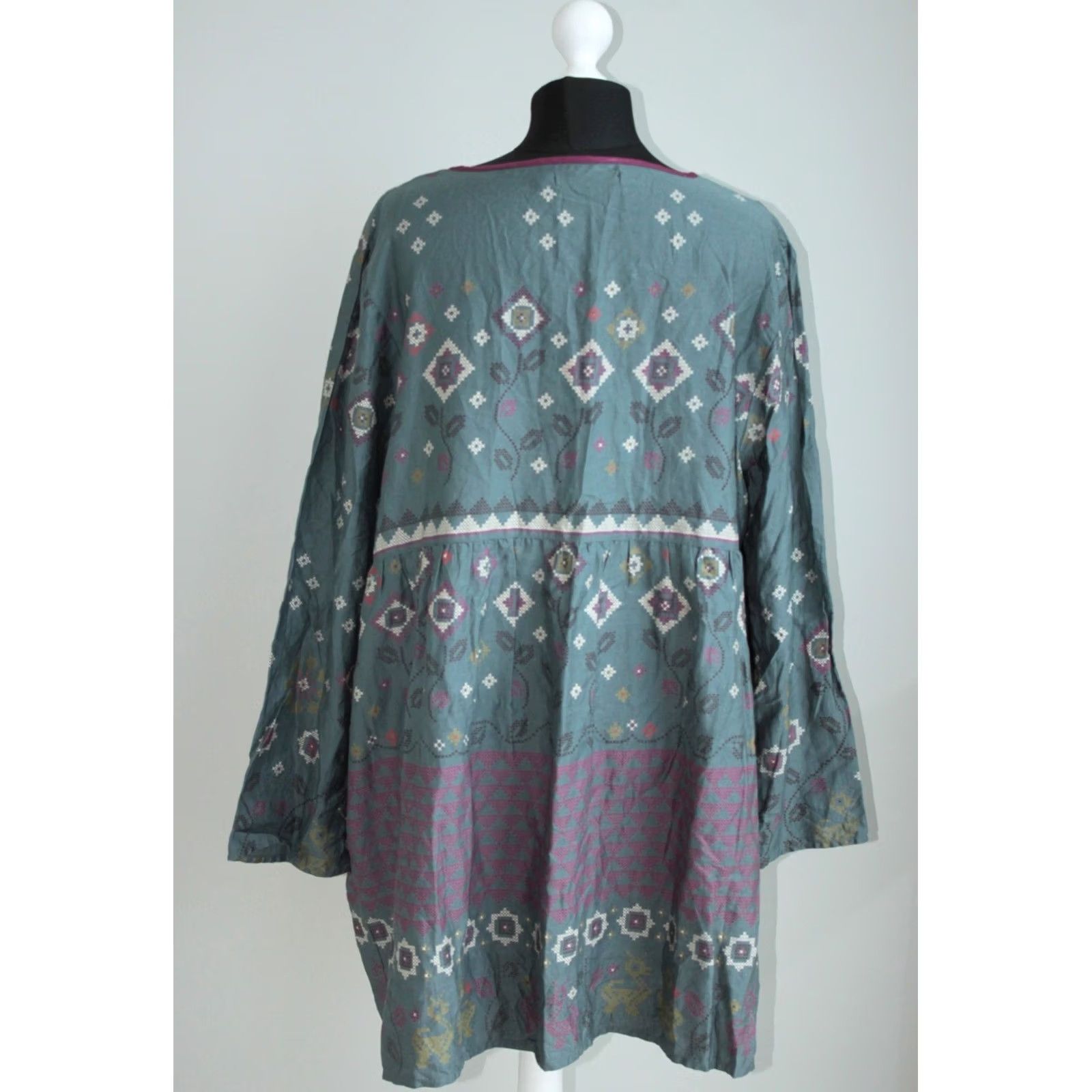 Vintage Gudrun Sjoden Blouse Tunic Shirt XL Women Multicoloured Long Sleeve Size XL / US 12-14 / IT 48-50 - 5 Thumbnail