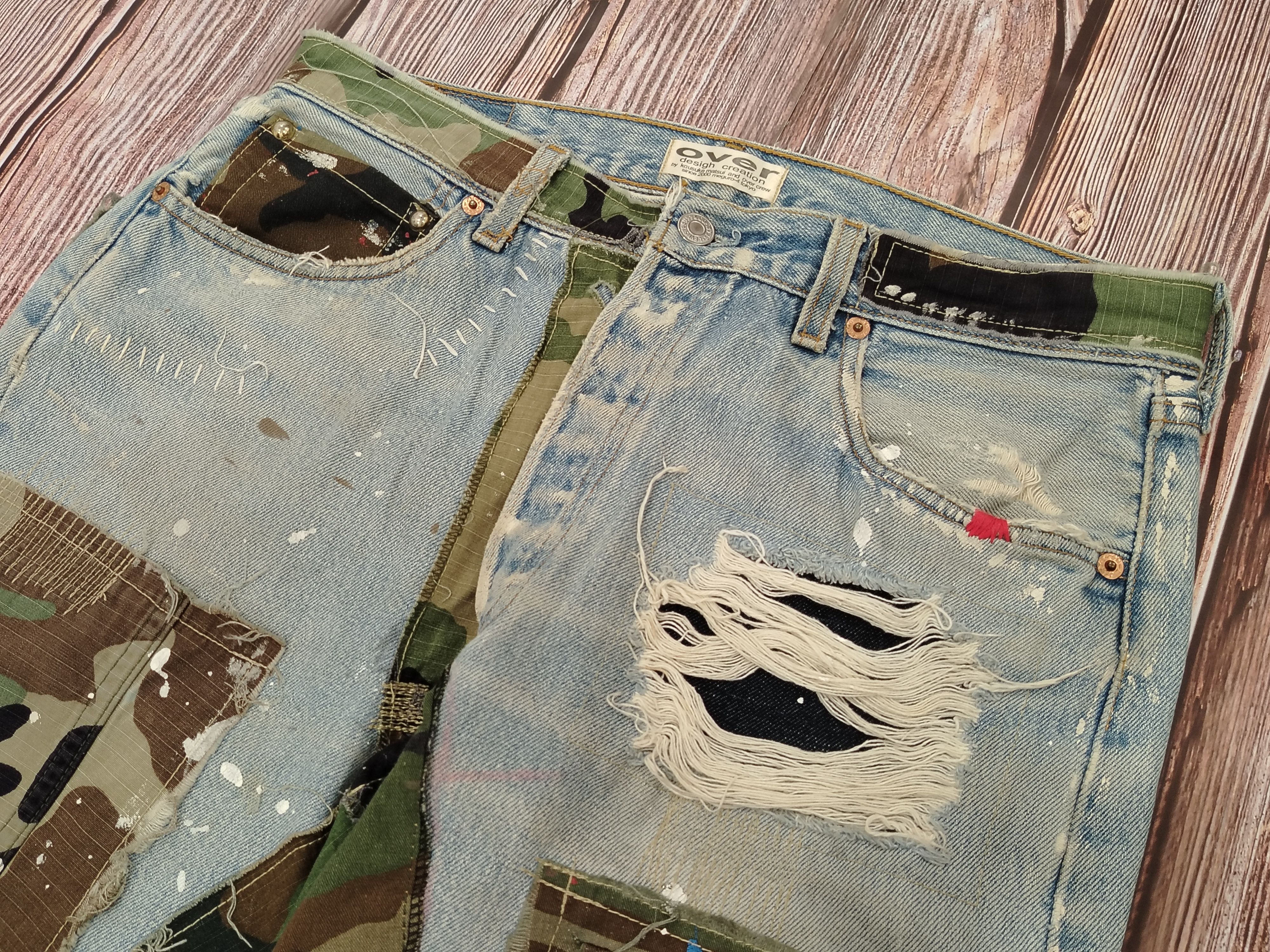 Levi's Levis 501 Jeans Vintage ARTWORK Army Size US 33 - 3 Thumbnail