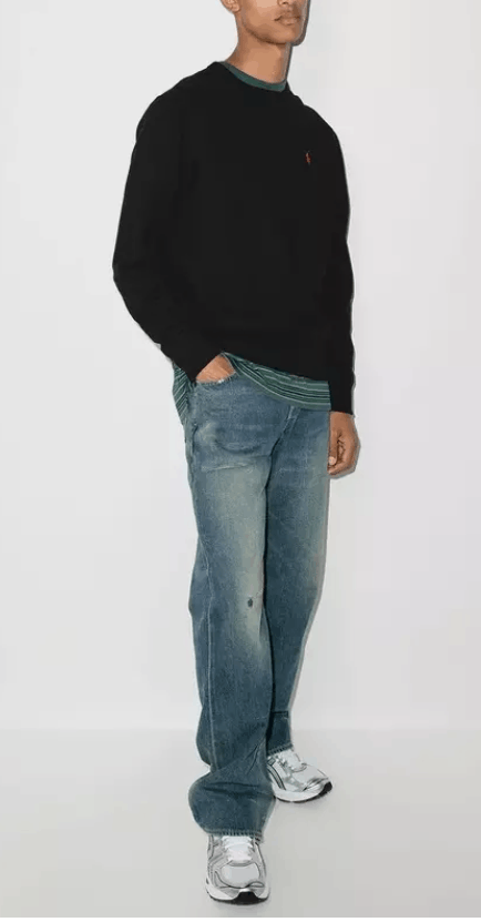 Polo Ralph Lauren POLO RALPH LAUREN SWEATSHIRT M CLASSIC 1 BLK 710766772001-M Size US M / EU 48-50 / 2 - 2 Thumbnail