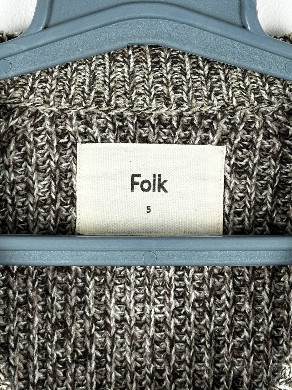Designer × Folk Folk Wool Blend Heavy Knitted Raglan Sweater Size L Size US L / EU 52-54 / 3 - 8 Thumbnail