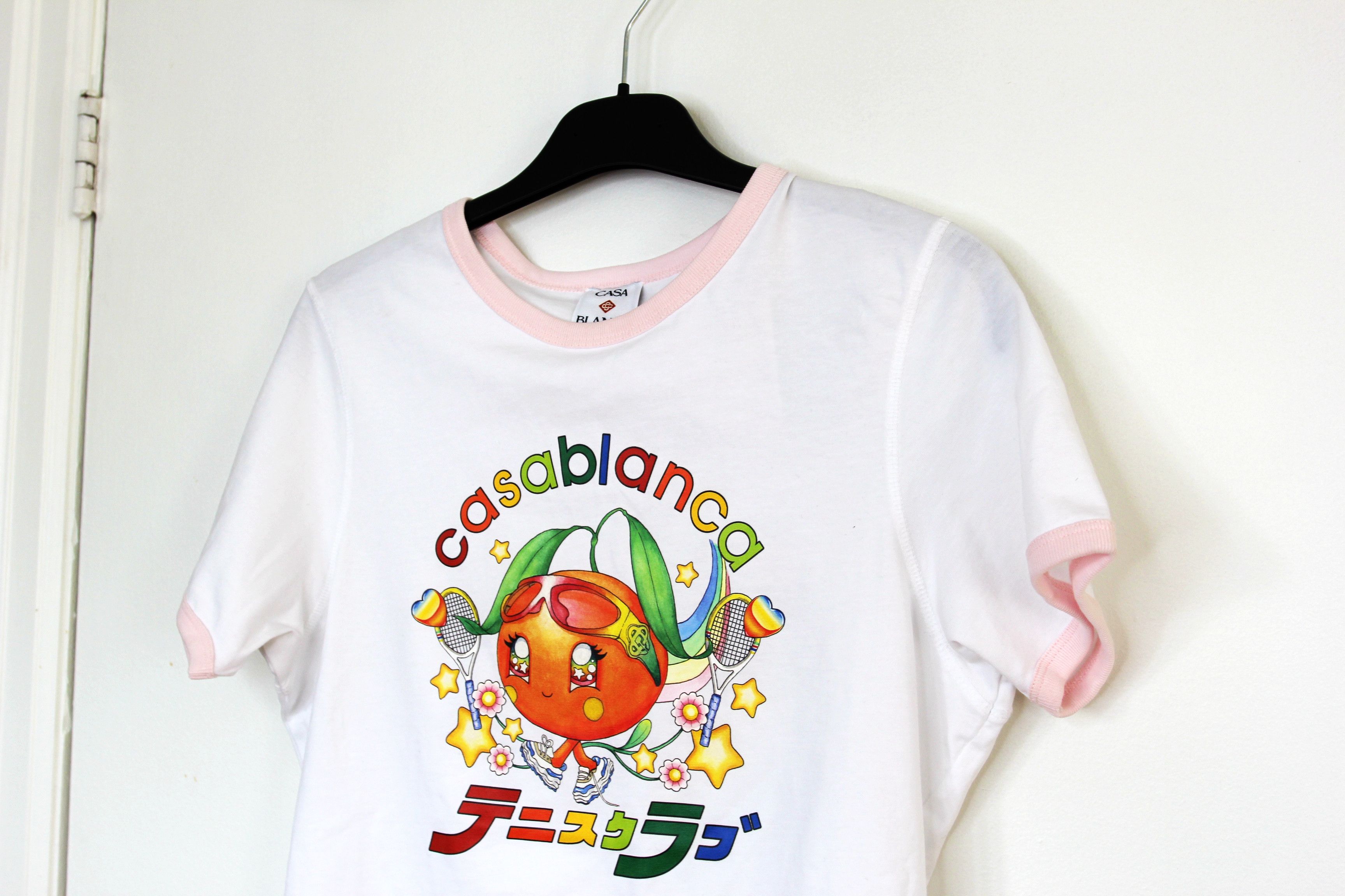Casablanca BNWT AW25 CASABLANCA ORANGE MASCOT TSHIRT L Size L / US 10 / IT 46 - 4 Thumbnail