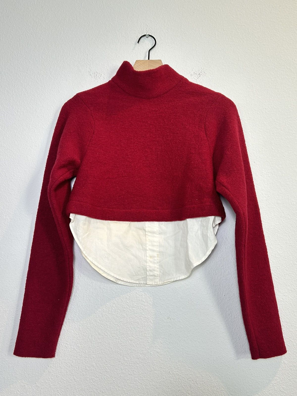 Jacquemus Fuzzy Hybrid Cropped Blouse Size XS / US 0-2 / IT 36-38 - 1 Thumbnail