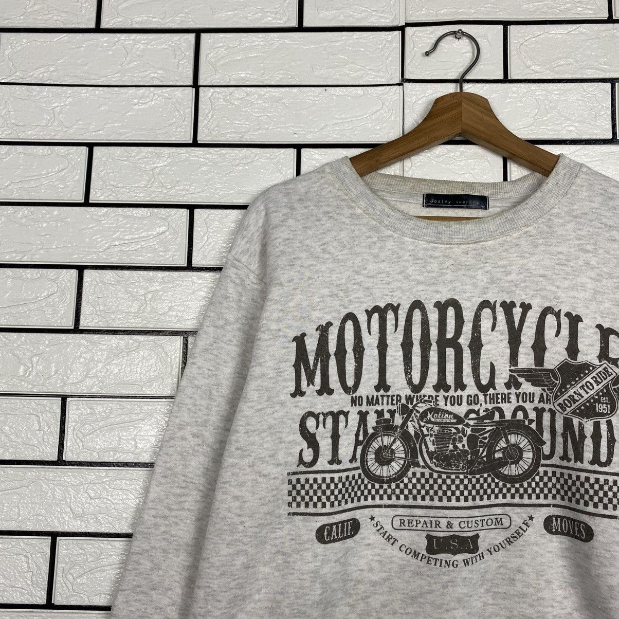 Japanese Brand Vintage Sweatshirt Motorcycle Born To Ride Big Logo Size US L / EU 52-54 / 3 - 8 Thumbnail