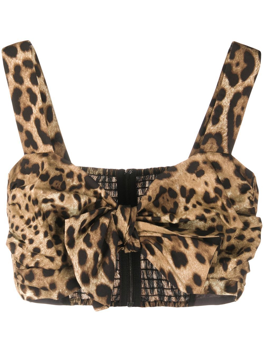 Dolce & Gabbana LEOPARD PRINT BUSTIER TOP Size M / US 6-8 / IT 42-44 - 1 Thumbnail