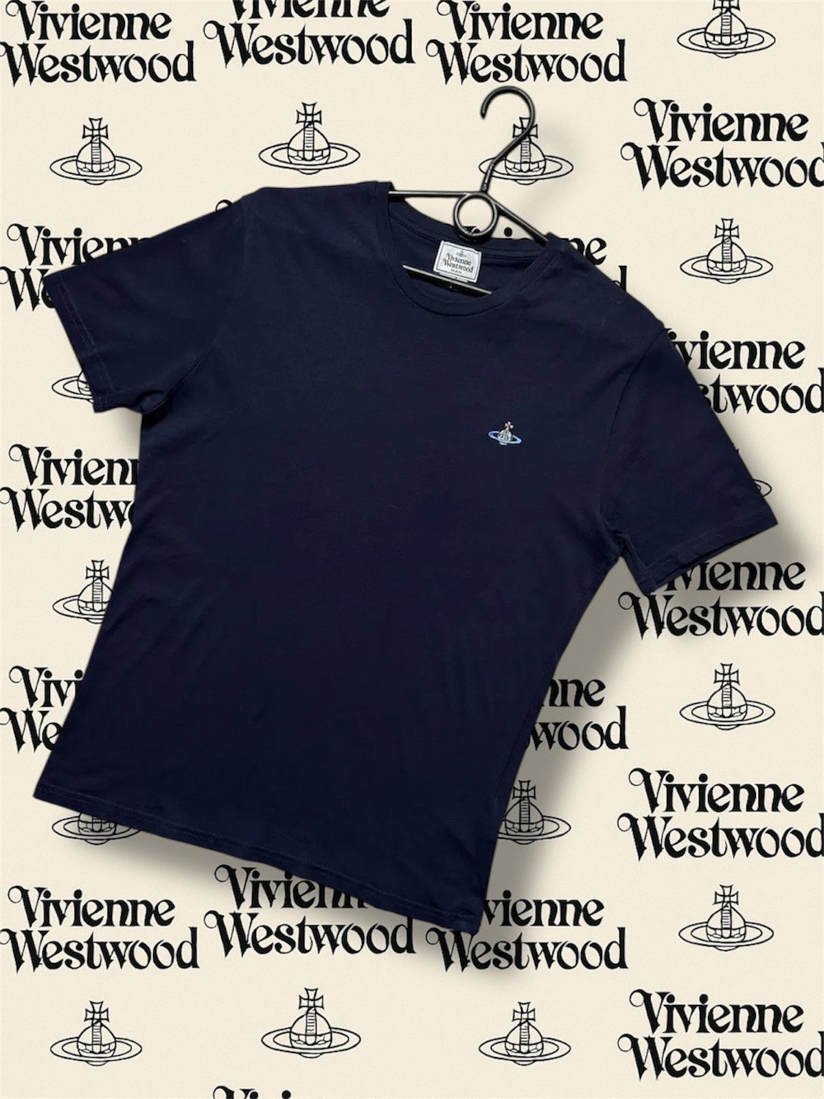Vivienne Westwood Vintage Vivienne Westwood tee logo size M navy Size US M / EU 48-50 / 2 - 1 Thumbnail