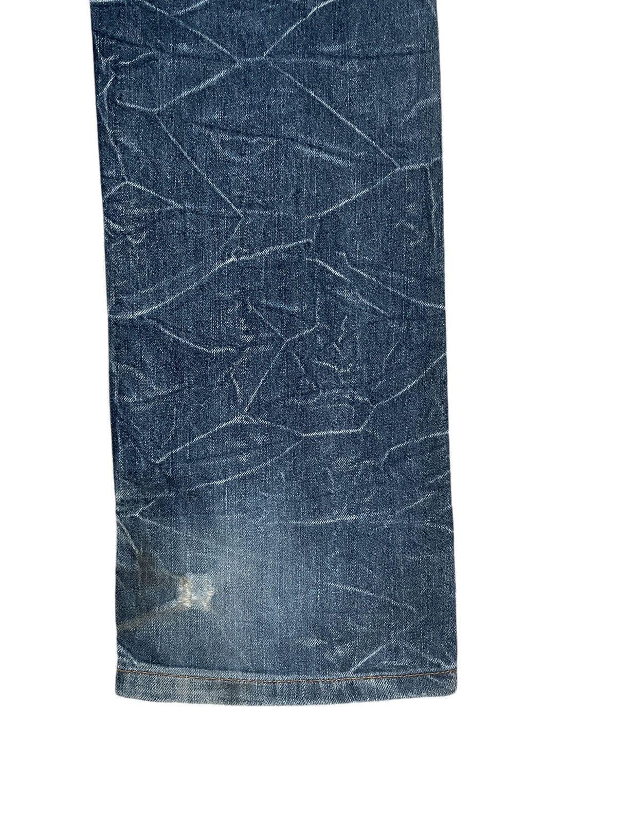If Six Was Nine × Japanese Brand × Le Grande Bleu (L.G.B.) Vintage Japanese Brand Nylaus Double Waist Jeans 1990s Size US 33 - 4 Thumbnail