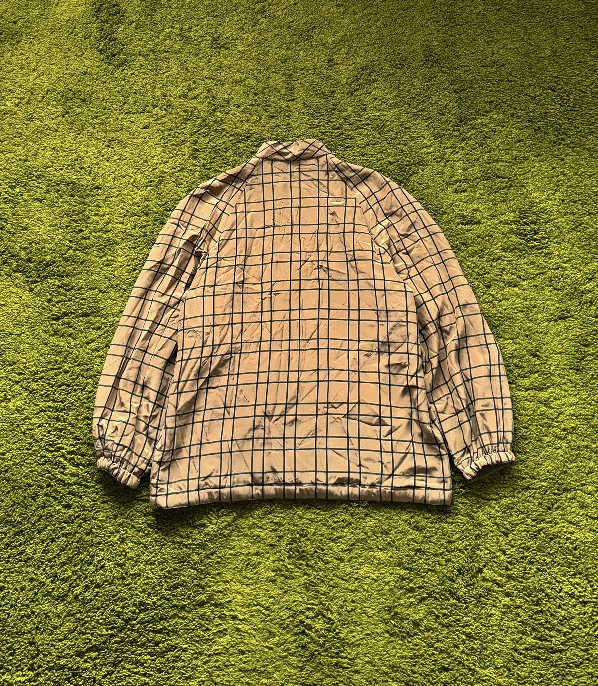 Designer × Vintage × Vitaliano Pancaldi 100% silk checkered vintage jacket Size US M / EU 48-50 / 2 - 2 Thumbnail
