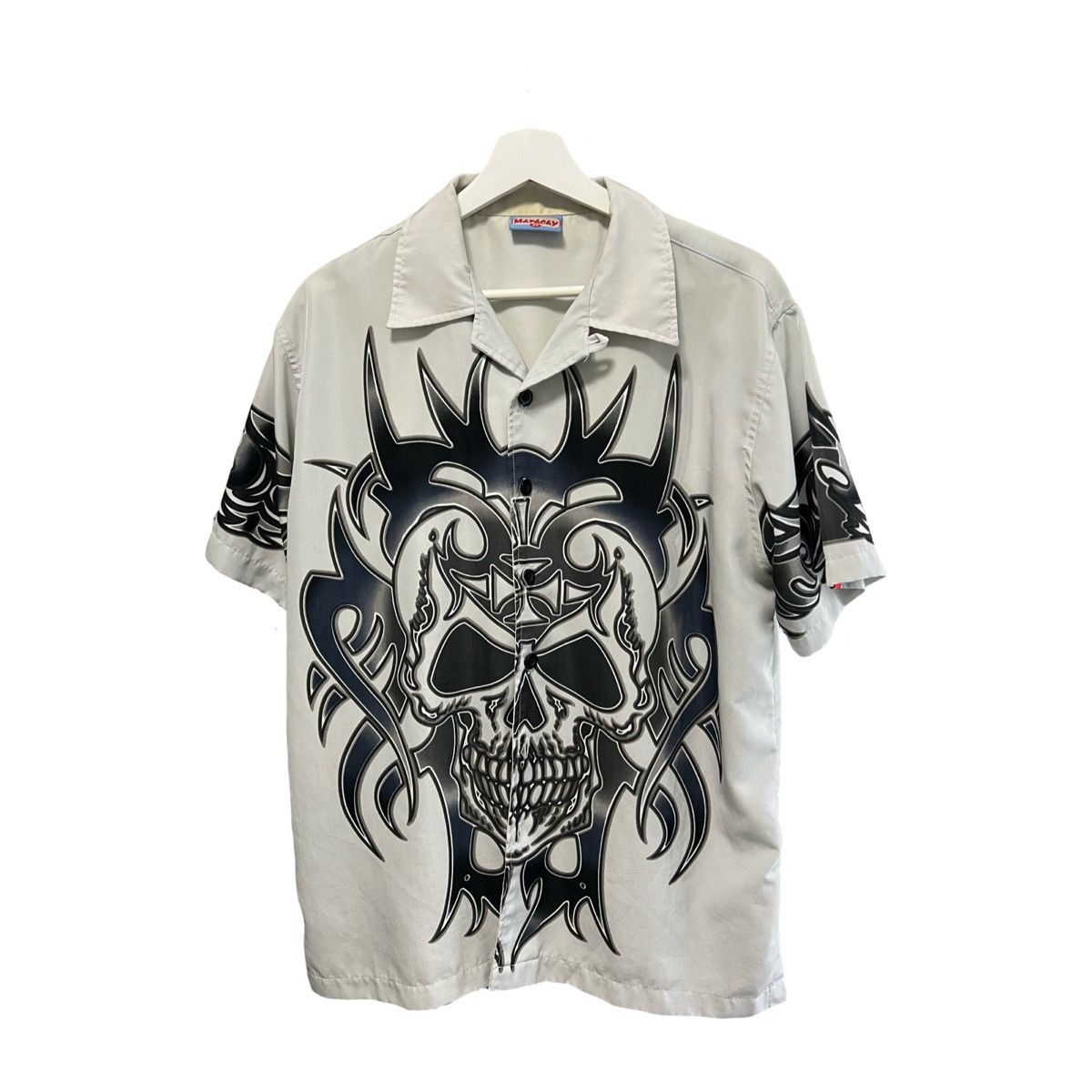 Vintage Vintage Skull Print Button Up Size US M / EU 48-50 / 2 - 1 Thumbnail
