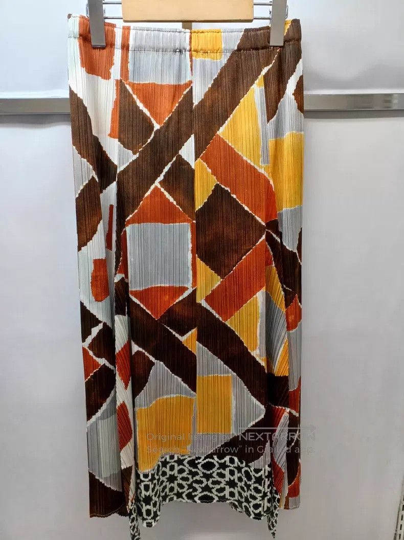Issey Miyake Issey Miyake SIZE:5 Color Block Dress Size 42" / US 20 - 2 Thumbnail