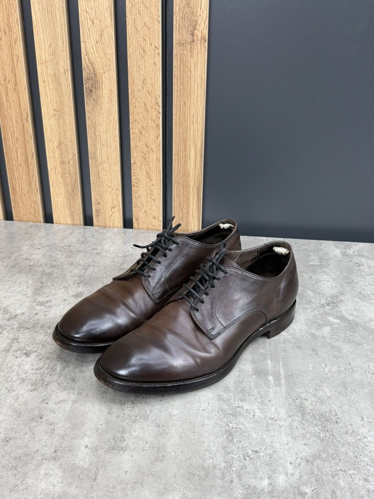 Officine Creative Officine Creative Brown Leather Lace Up Shoes Size 42 Size US 9 / EU 42 - 5 Thumbnail