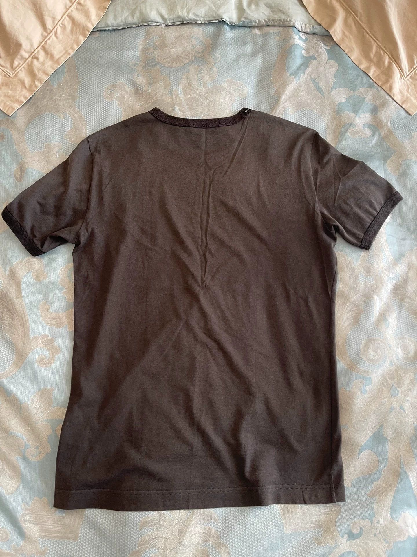 Dolce & Gabbana DG Premium Flocked Logo Black Cotton T-Shirt Size 46 Size US S / EU 44-46 / 1 - 7 Thumbnail