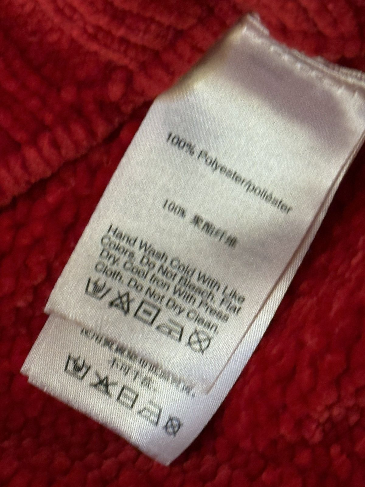 DKNY DKNY Red Chenille Knit “DK/NY” Sweater Size L / US 10 / IT 46 - 4 Thumbnail